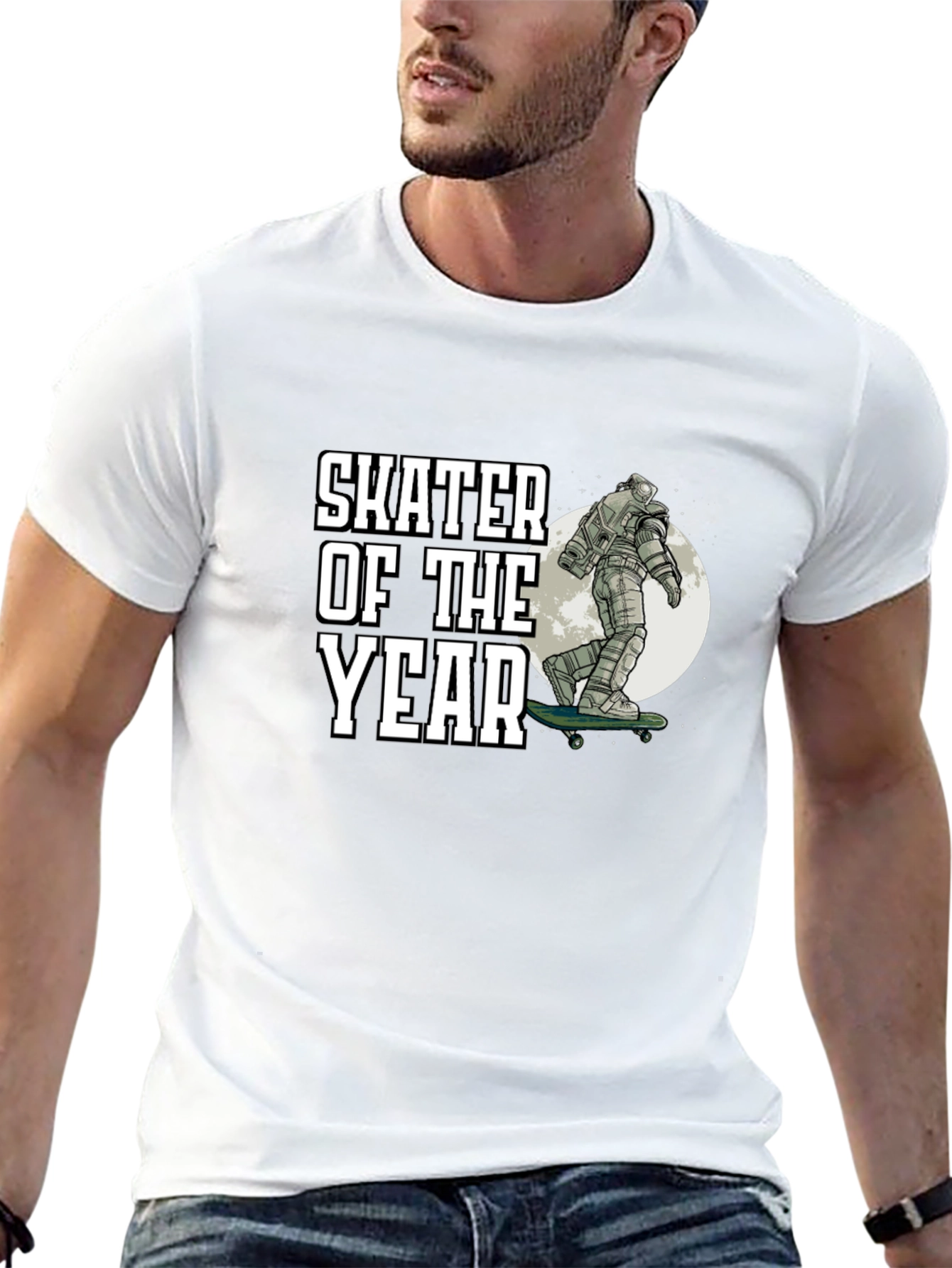 Black Skater of the Year Graphic Tee - Unique Design view 13