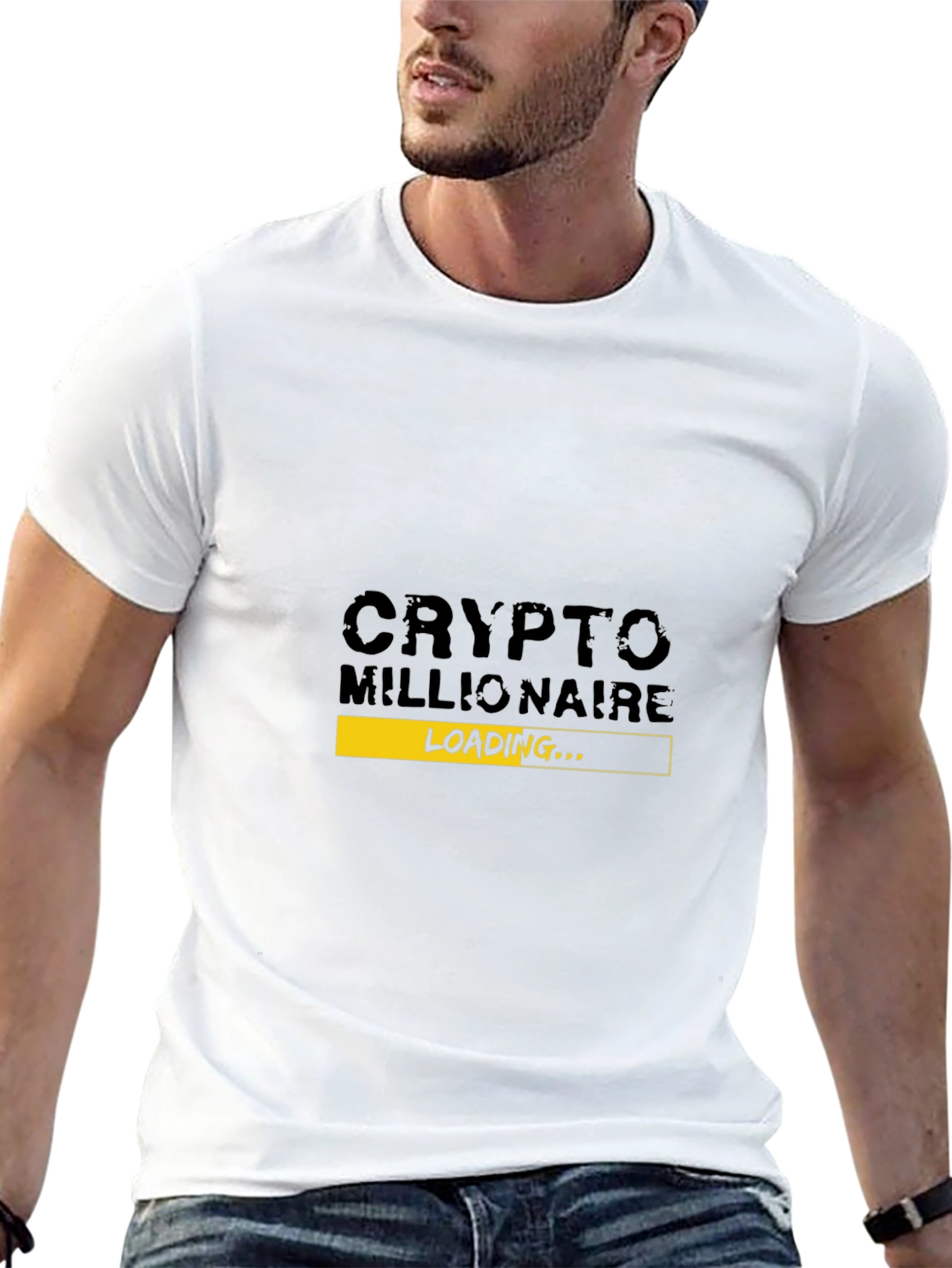Black Crypto Millionaire Loading T-Shirt - Black view 13