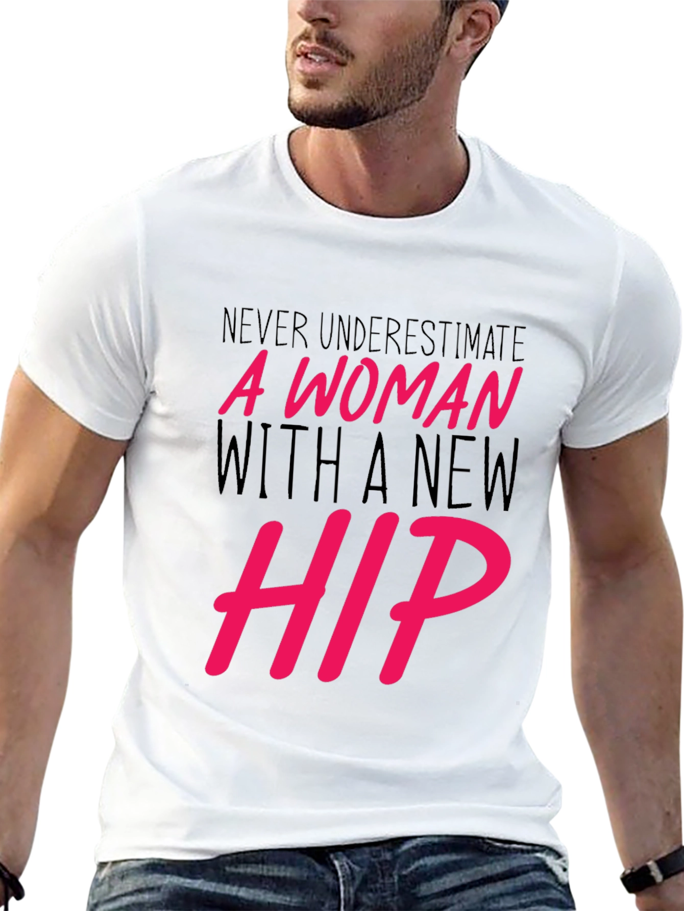Black New Hip Woman Graphic Tee - Empowering Statement Shirt view 13