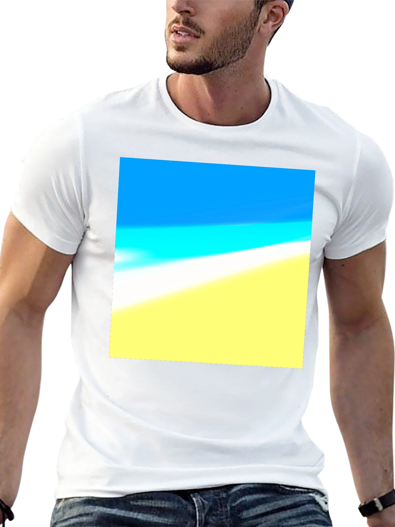 Black Beach Day T-Shirt - Soft Cotton, Vibrant Design view 13