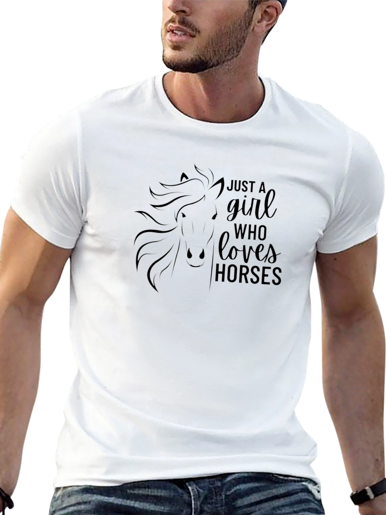 Just A Girl Who Loves Horses T-Shirt - 13