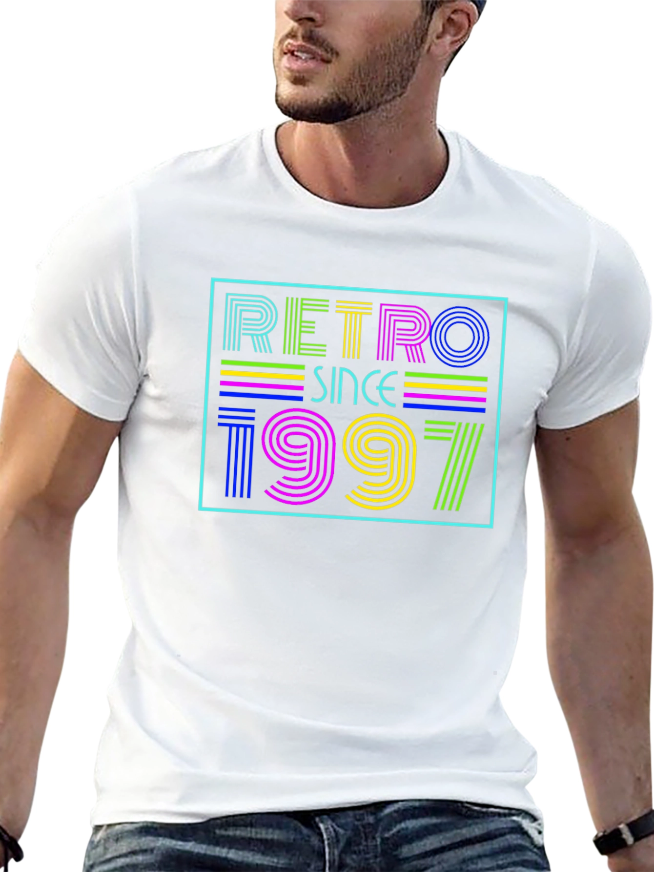 Black Retro Since 1997 Graphic Tee view 13