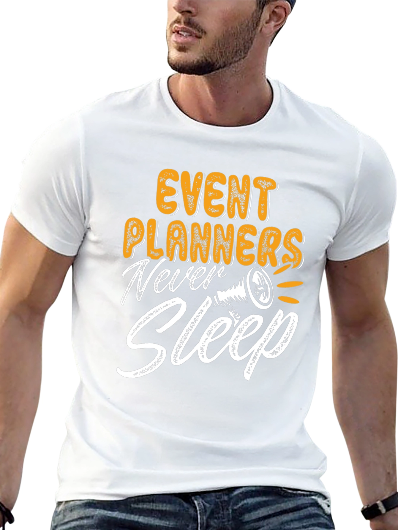 Black Event Planners Never Sleep Graphic T-Shirt view 13