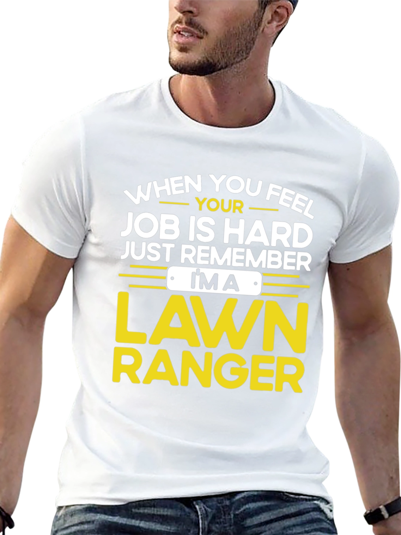 Black Lawn Ranger T-Shirt - Funny Landscaping Tee view 13