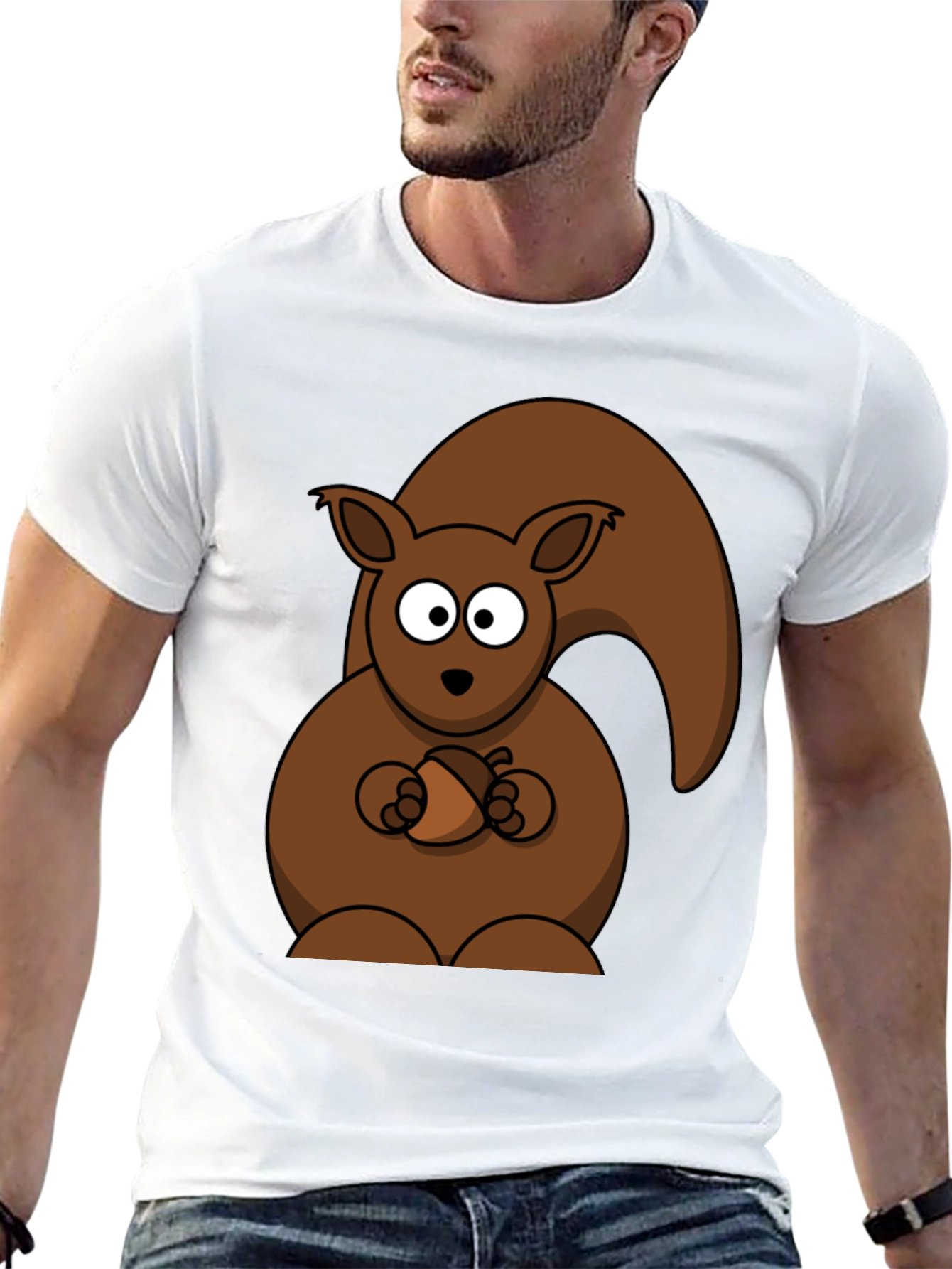 Black Funny Squirrel Nut T-Shirt view 13