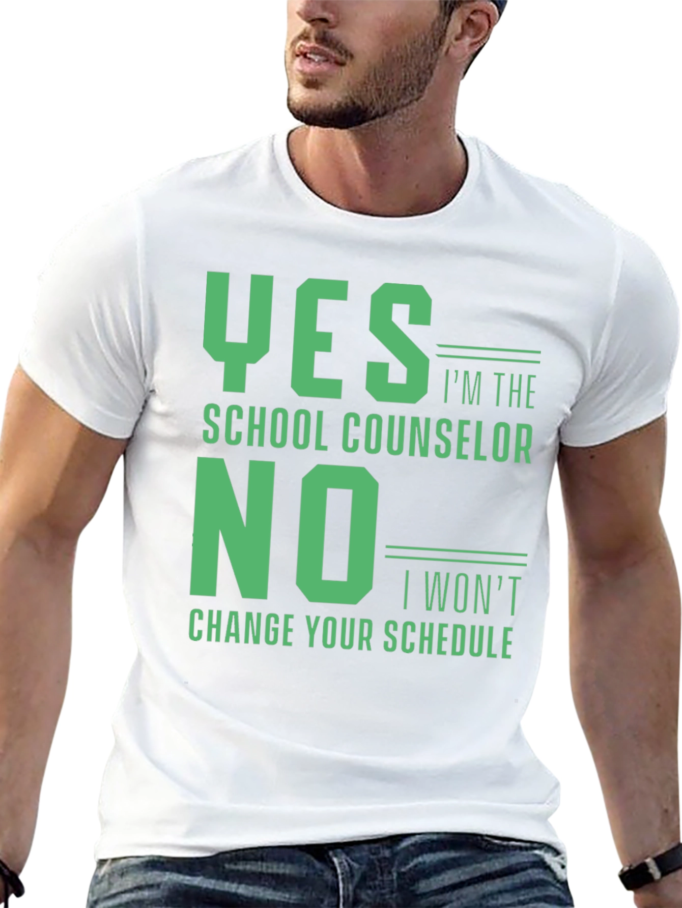 Black School Counselor T-Shirt: Yes I'm the, No I Won't Change Your Schedule view 13