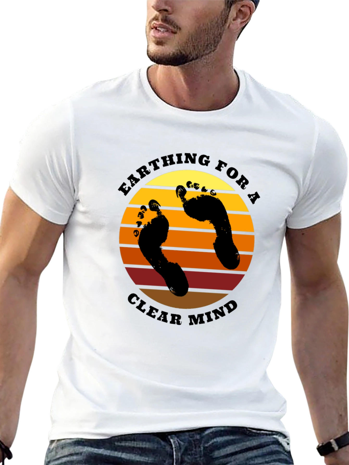 Black Earthing Clear Mind Black Graphic Tee view 13
