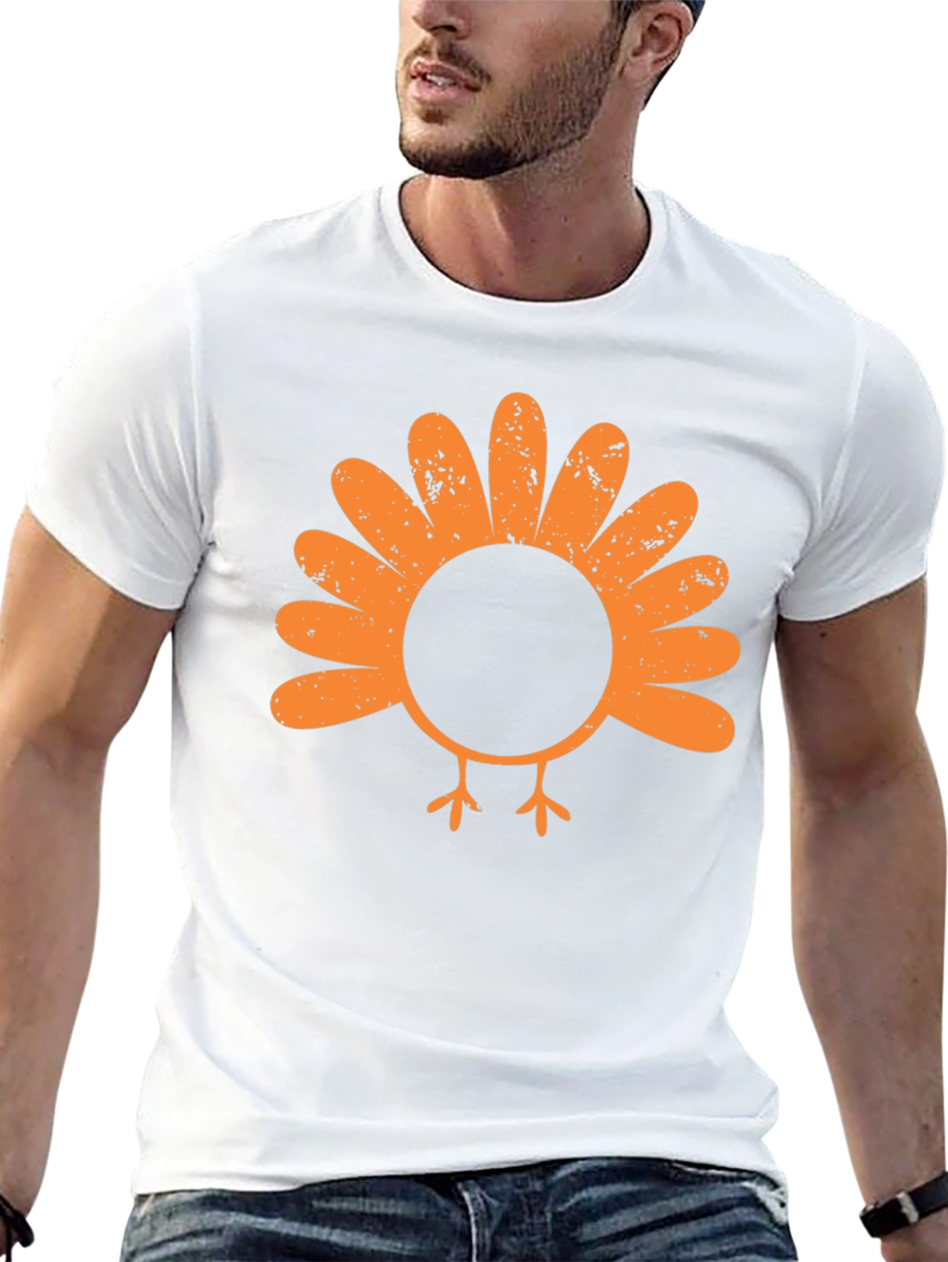 Black Turkey Graphic Tee - Thanksgiving T-Shirt view 13