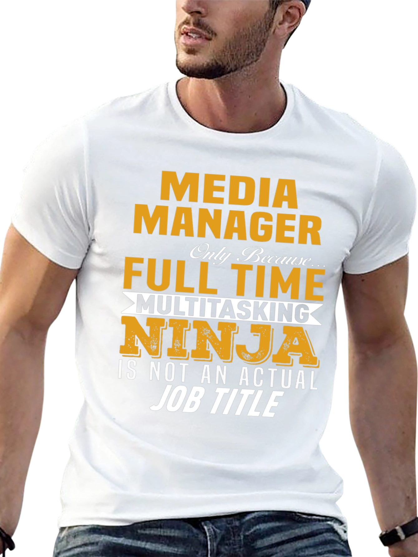 Black Media Manager Ninja T-Shirt view 13