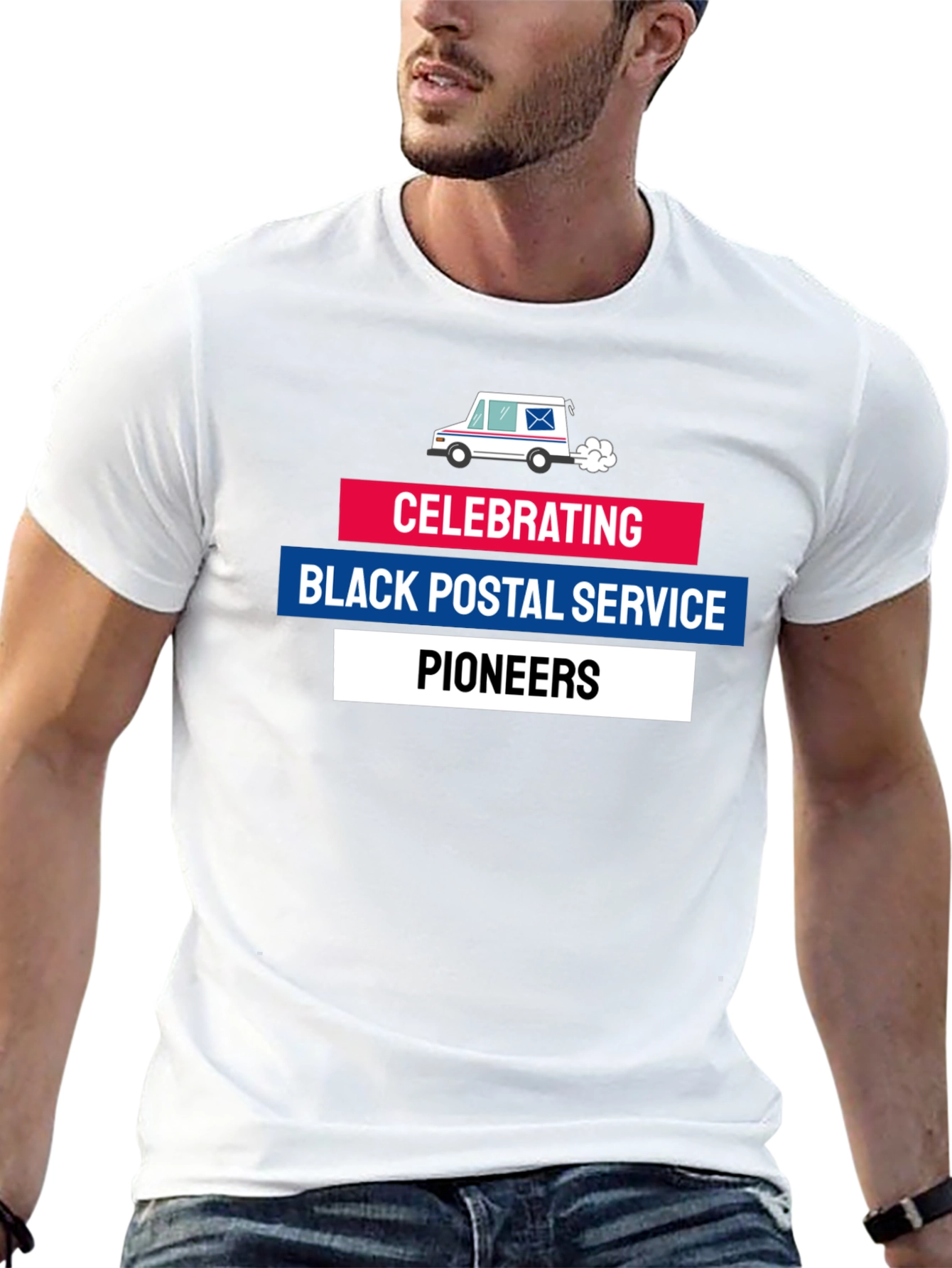 Black Postal Service Pioneers T-Shirt - 13