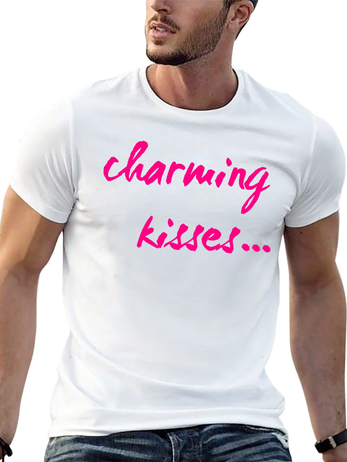 Black Charming Kisses Graphic T-Shirt view 13