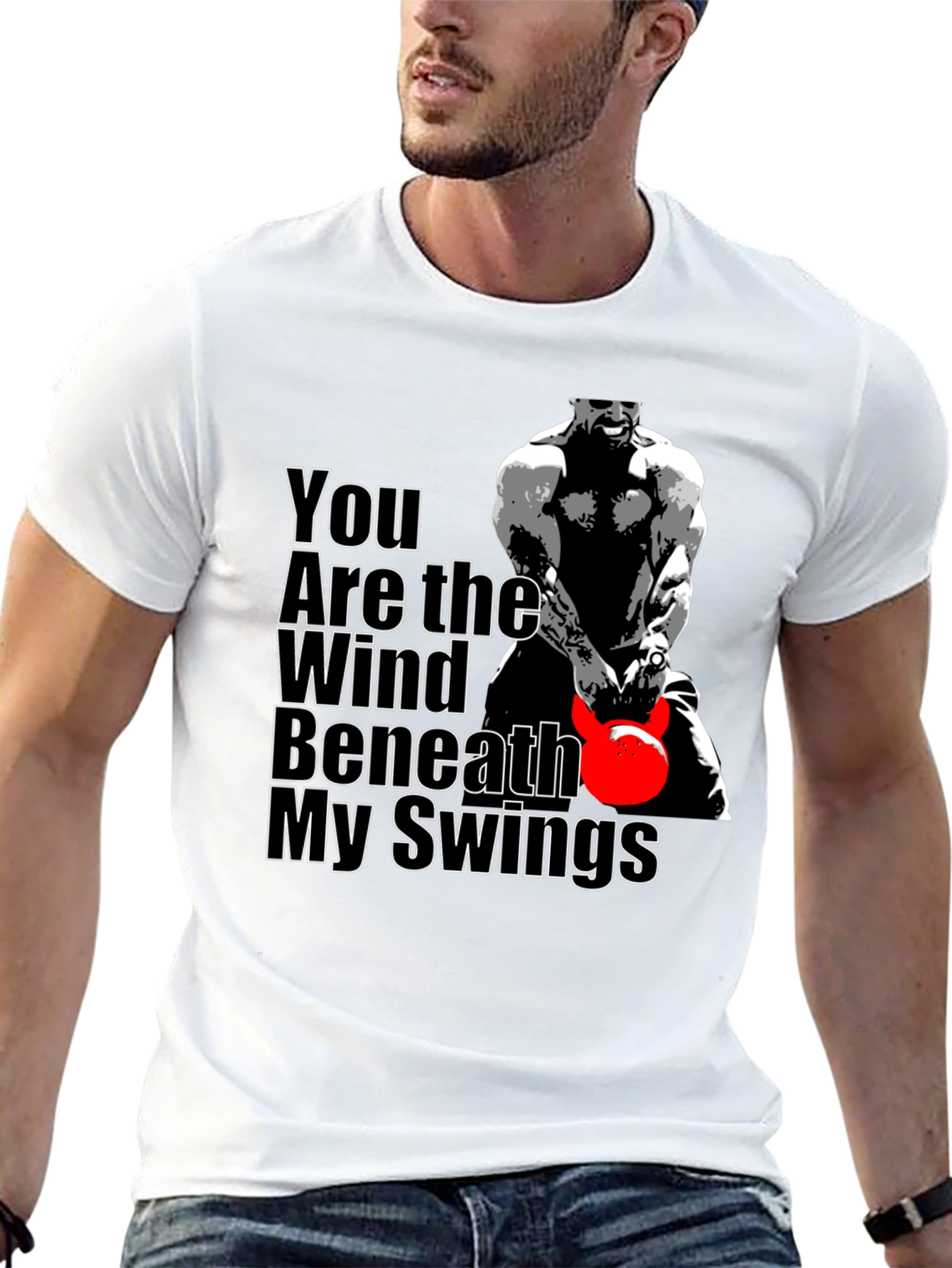 Black You Are the Wind Beneath My Swings Graphic T-Shirt view 13