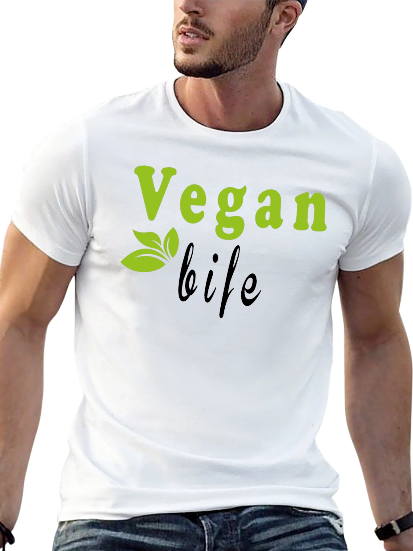 Black Vegan Life Black T-Shirt view 13
