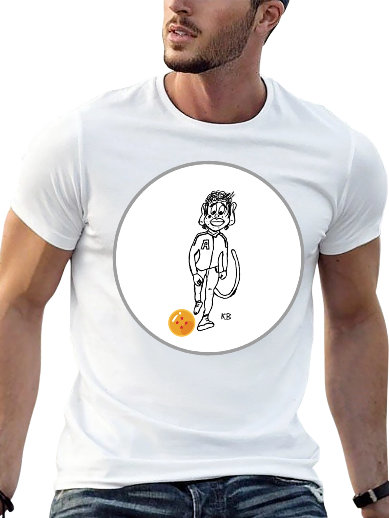 Black Cartoon Character Tee view 13