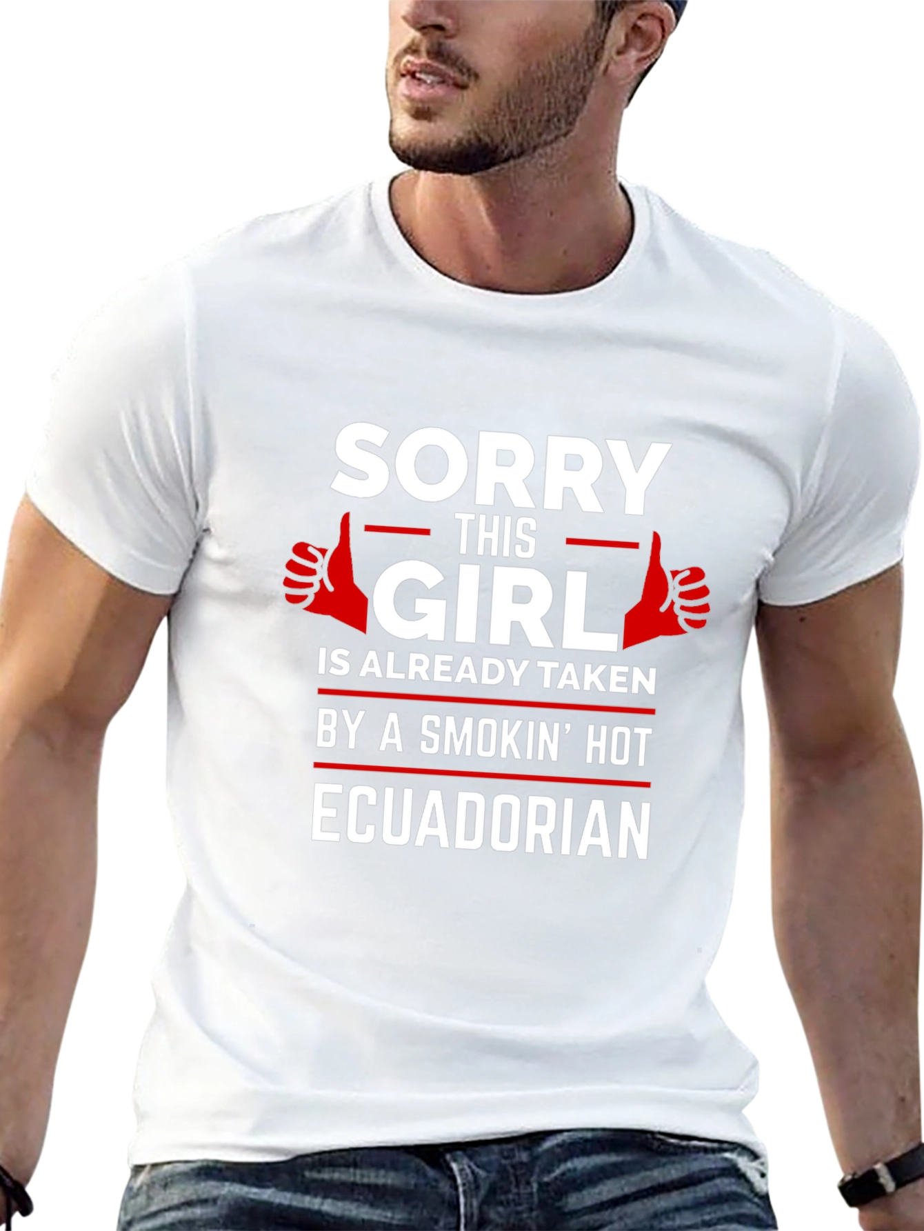 Black Sorry This Girl Is Taken Ecuadorian T-Shirt view 13