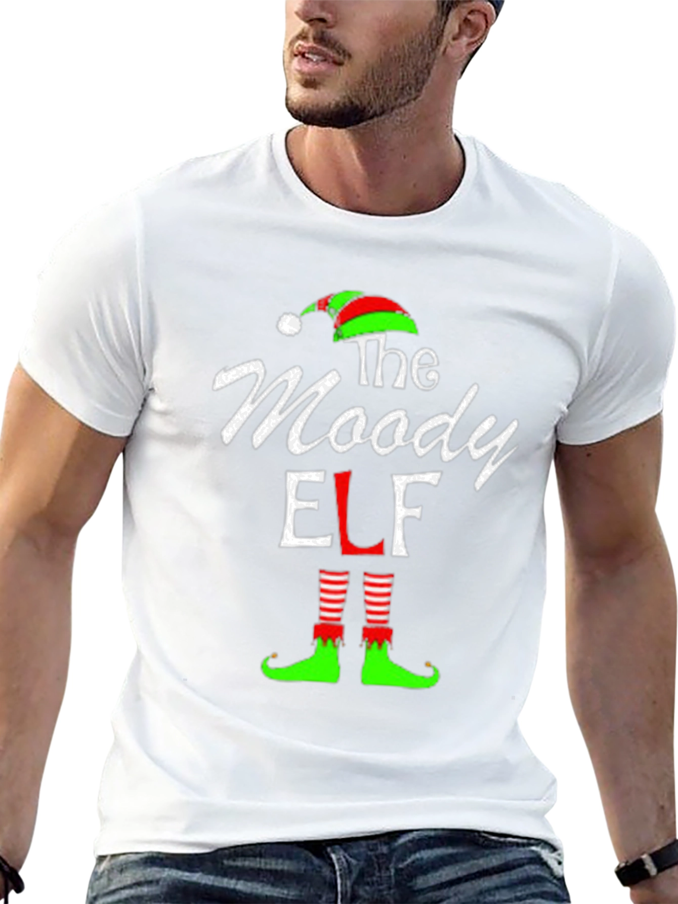 Black The Moody Elf T-Shirt - Holiday Fun view 13