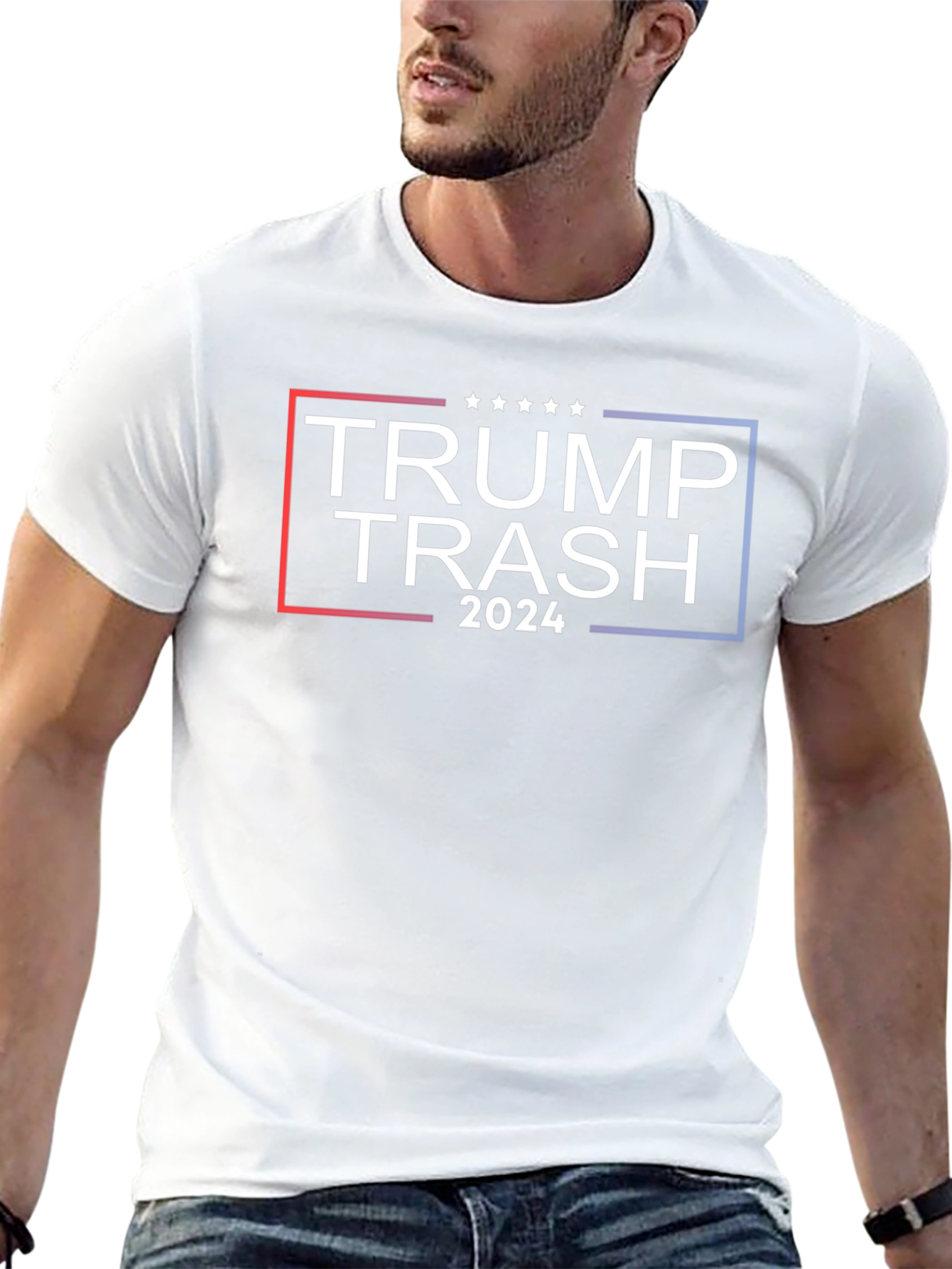 Black Trump Trash 2024 Graphic T-Shirt view 13