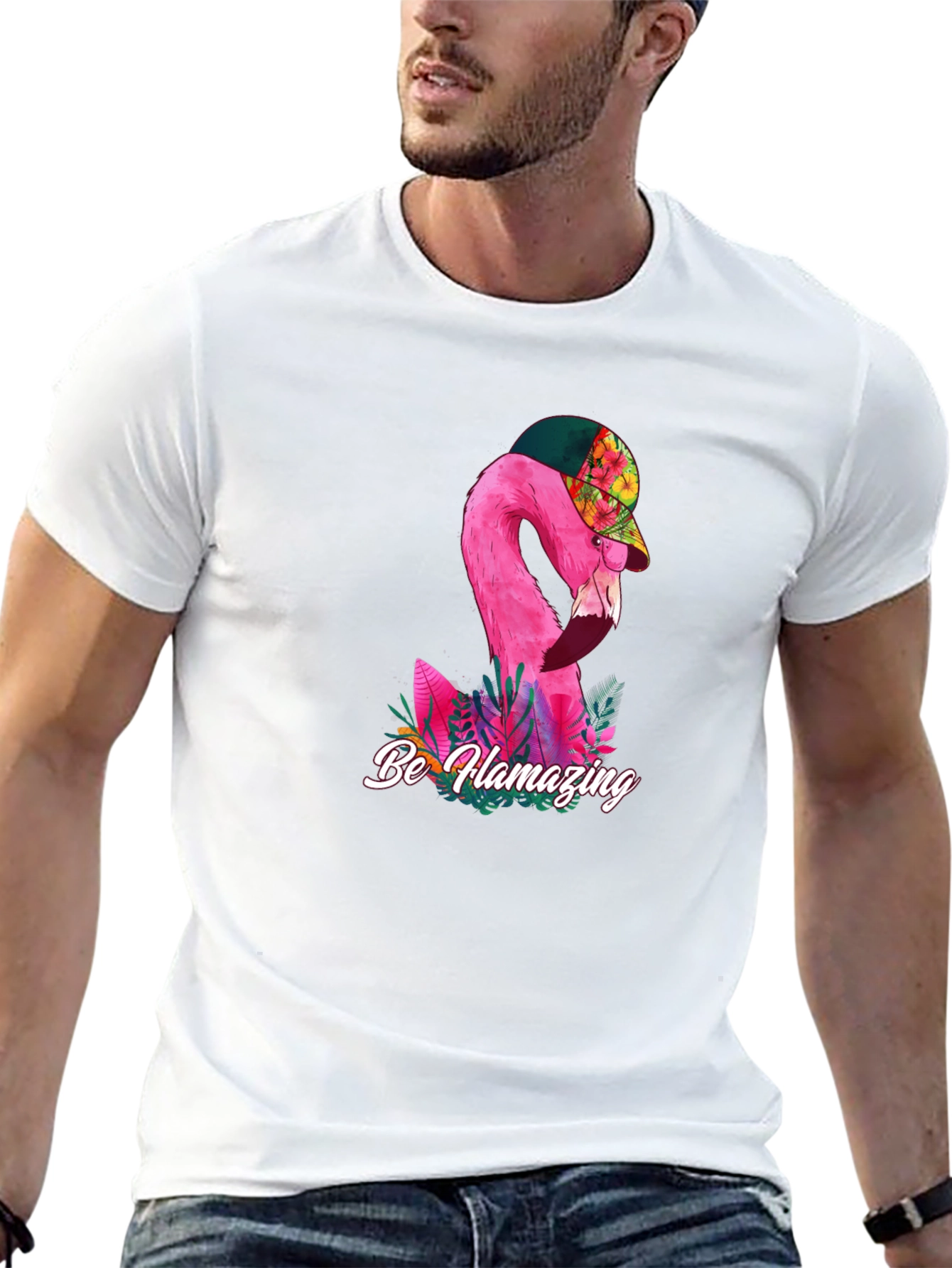 Black Flamazing Flamingo Graphic Tee view 13