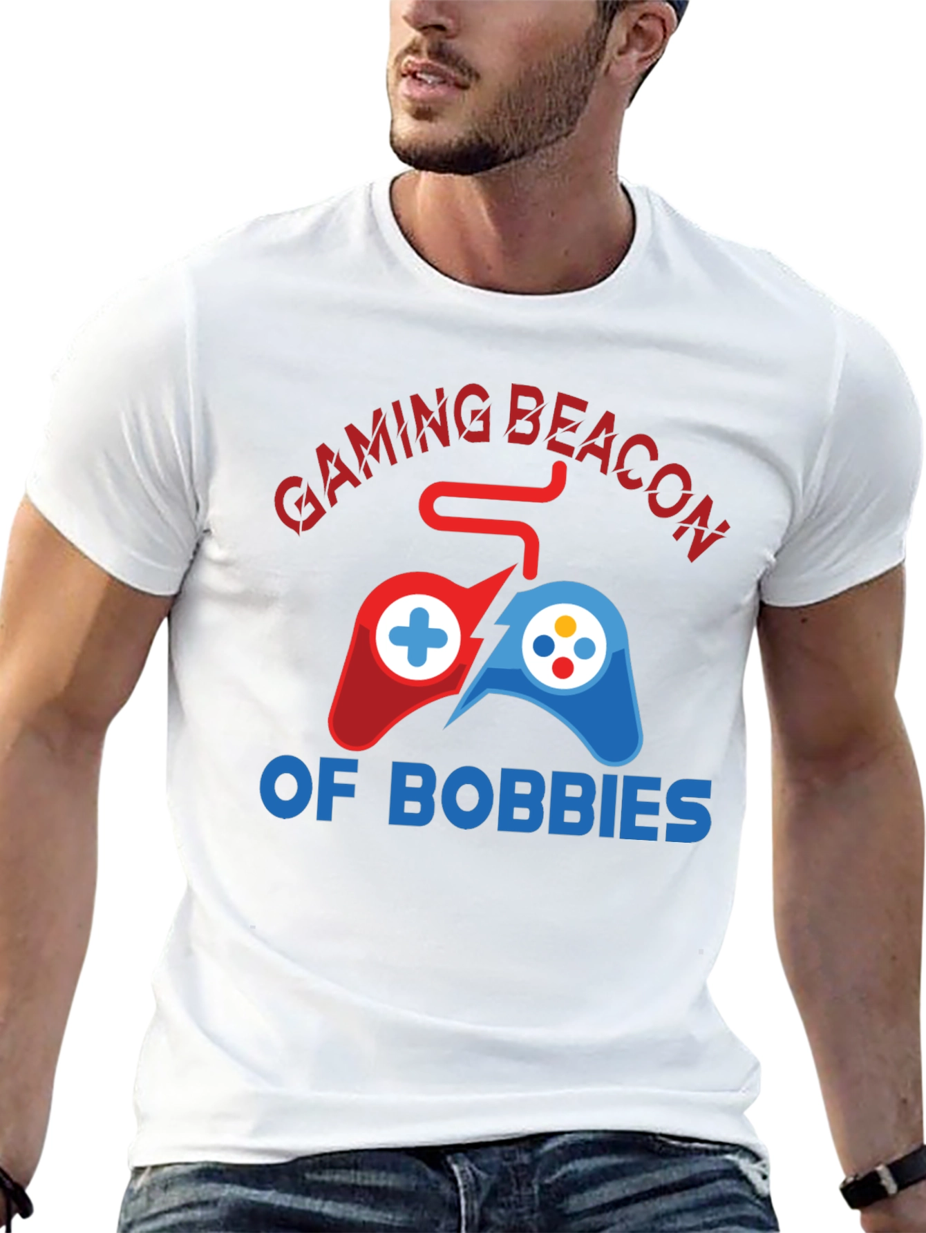 Black Gaming Beacon Graphic T-Shirt view 13