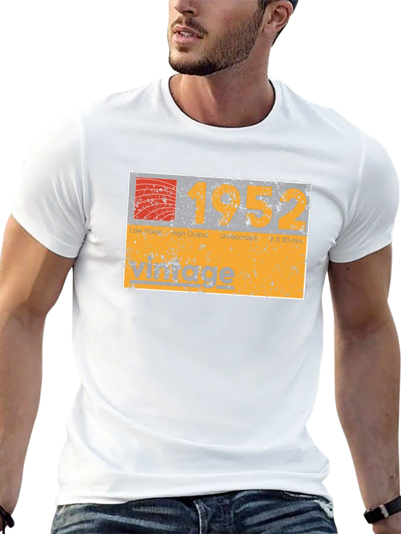 Black Vintage 1952 Cassette Tape T-Shirt view 13