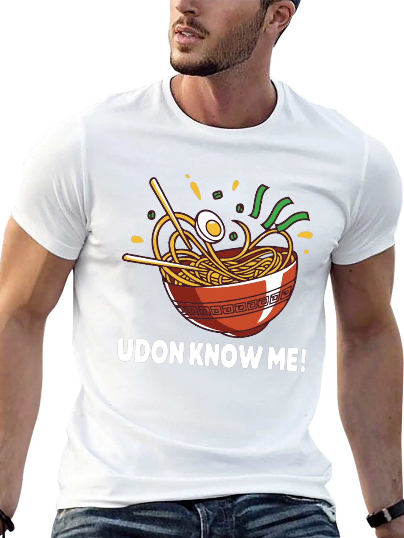 Black Udon Know Me! Ramen Graphic T-Shirt view 13