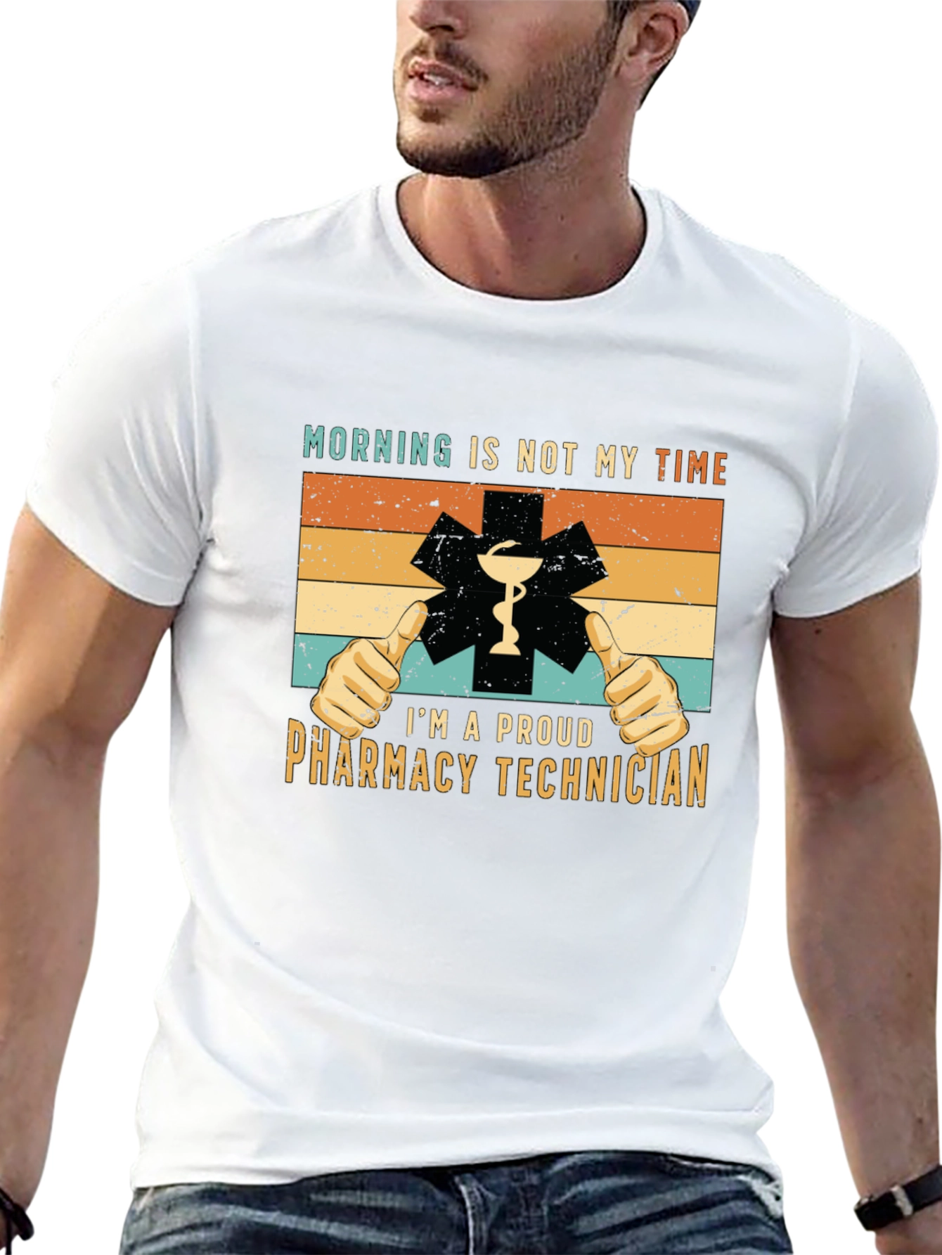 Black Proud Pharmacy Technician T-Shirt view 13