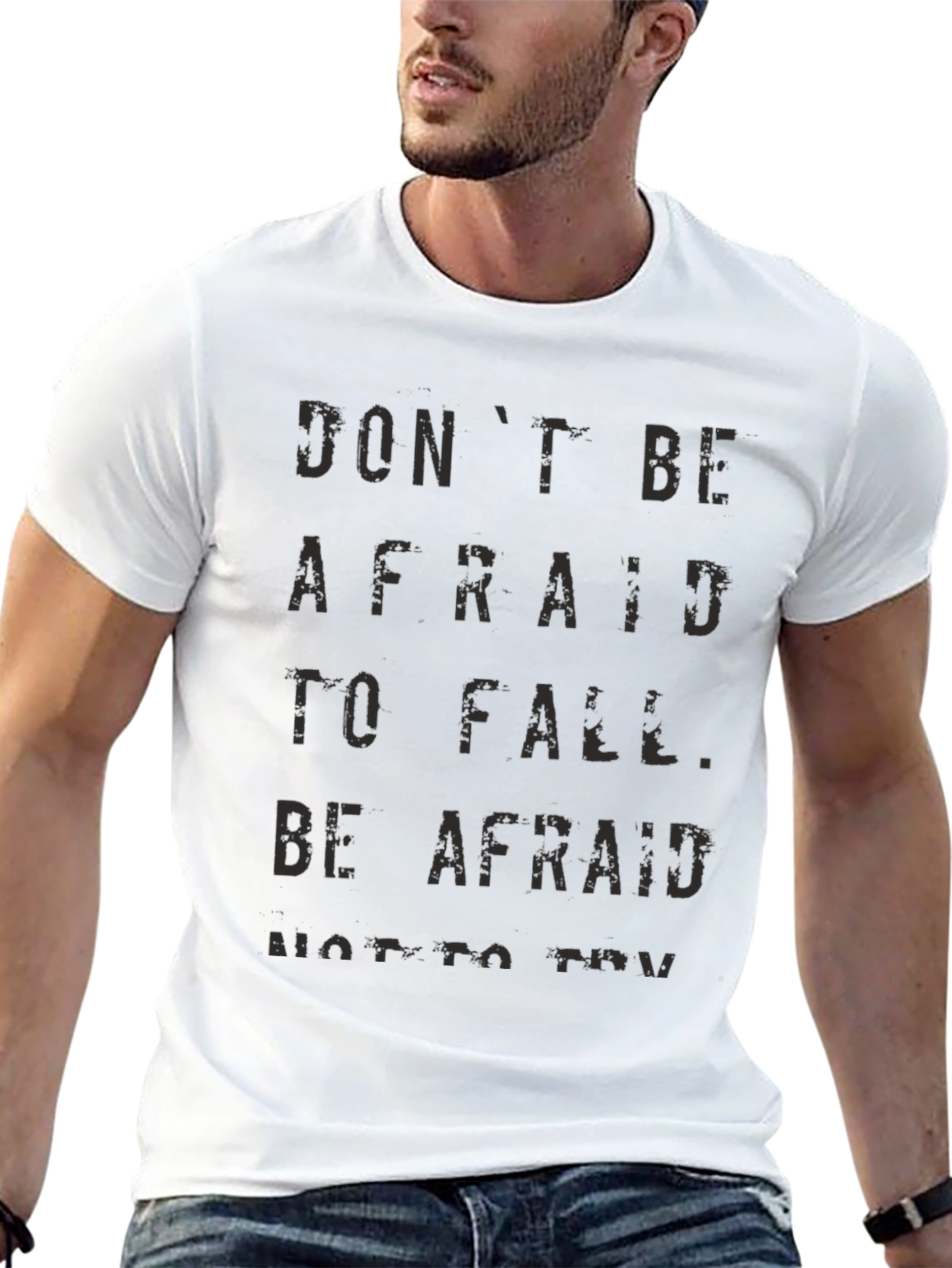 Black Don't Be Afraid T-Shirt view 13