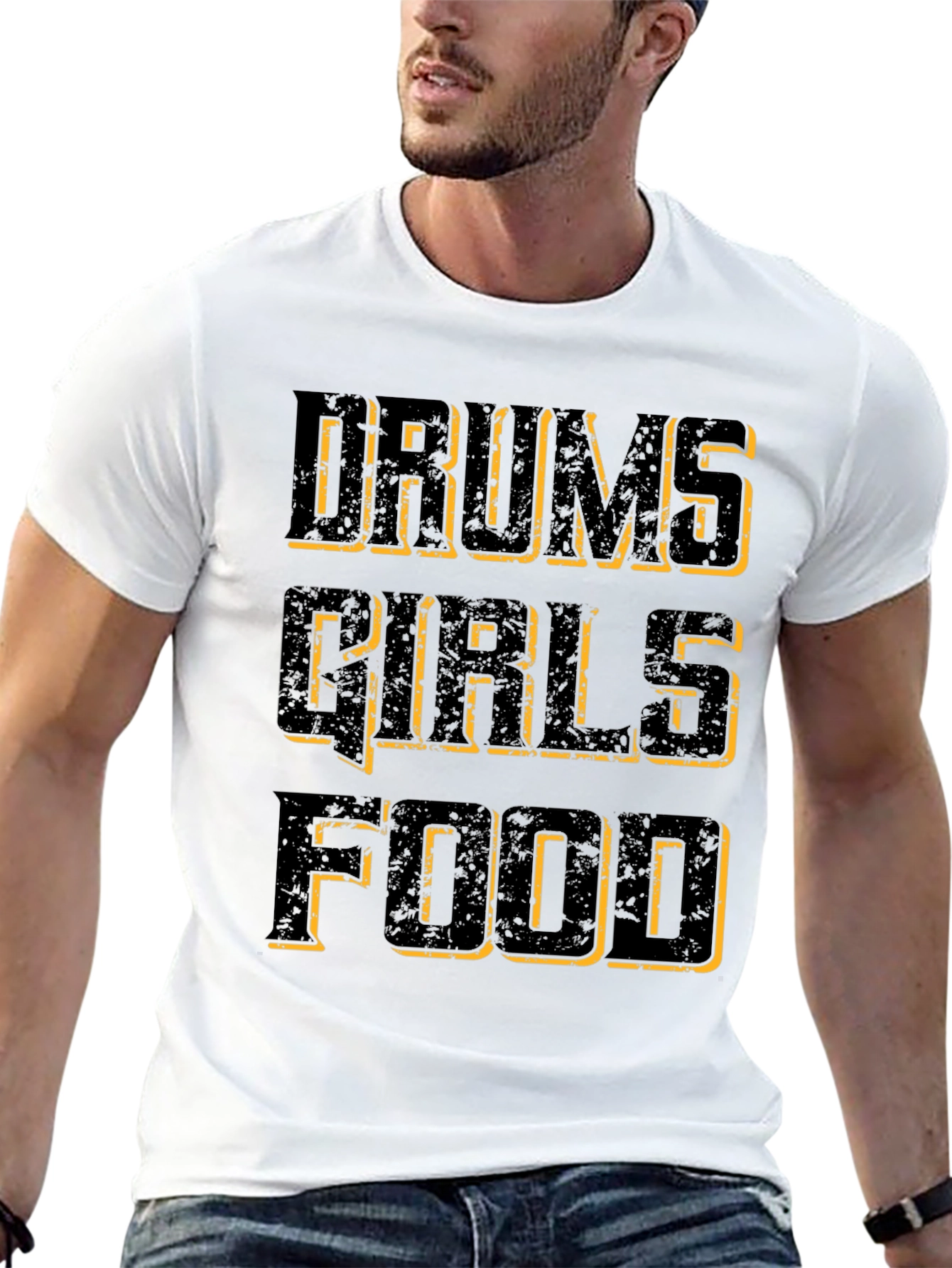 Black Drums Girls Food Graphic Tee view 13