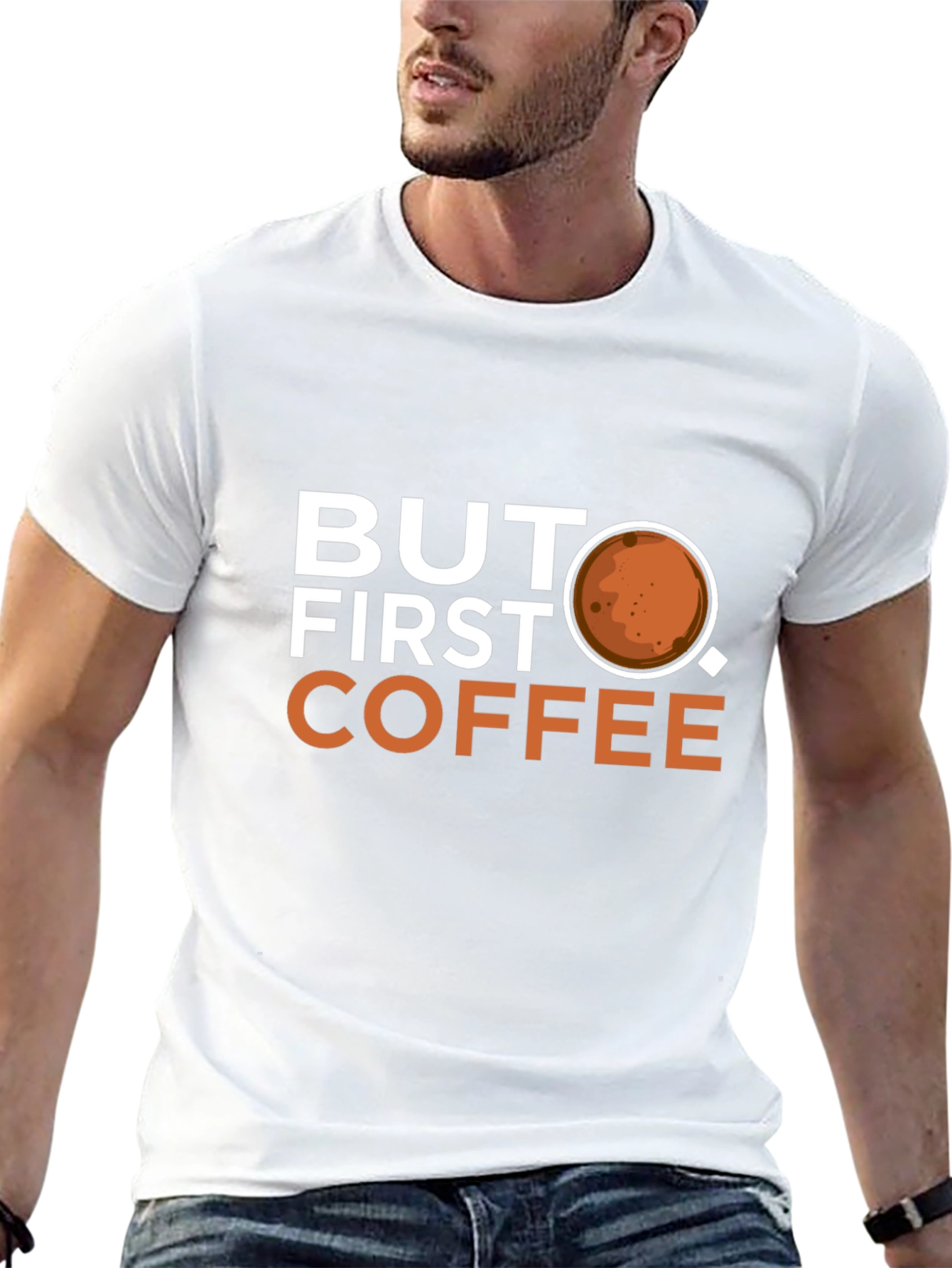 Black But First Coffee Graphic T-Shirt - Casual Wear view 13