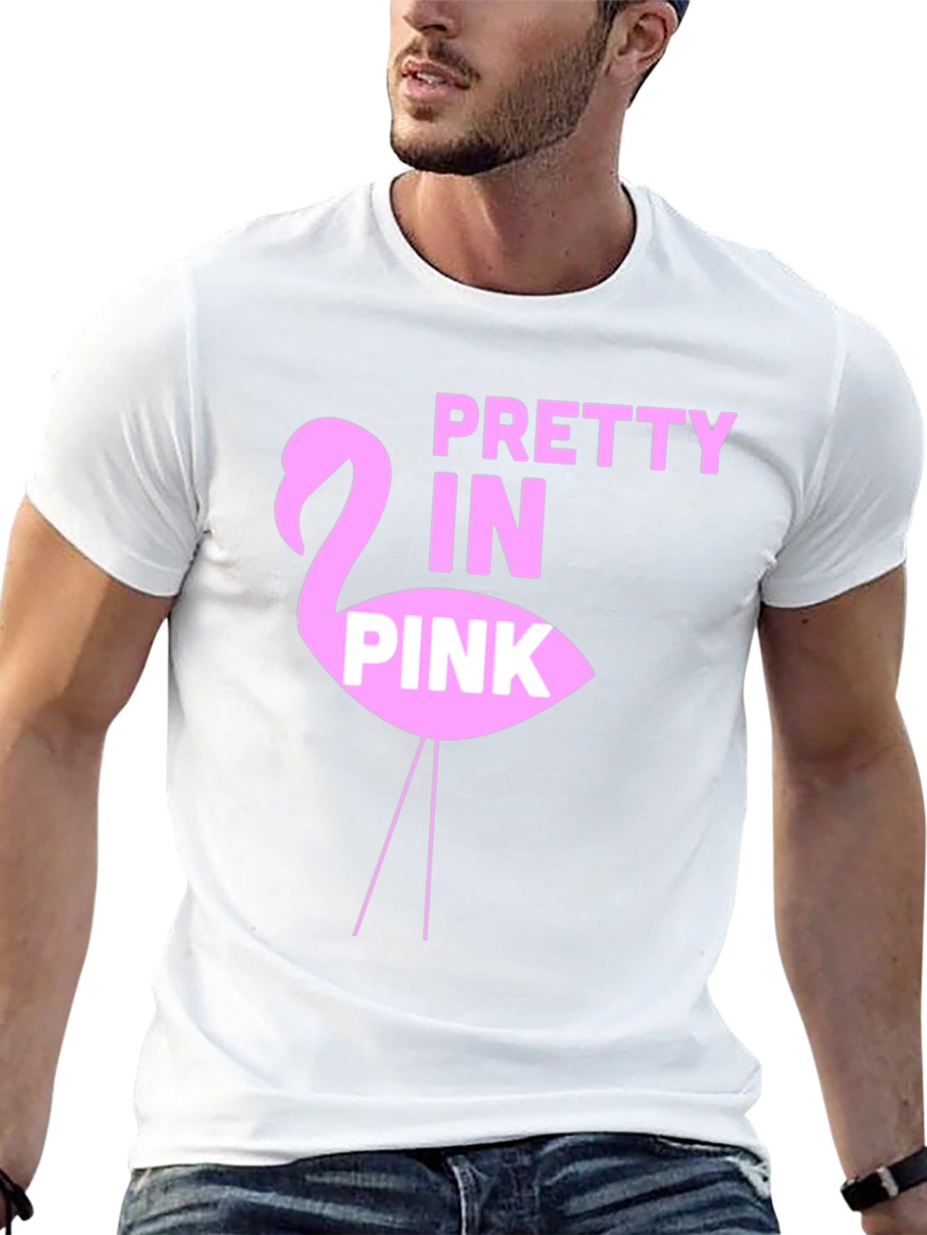 Black Pretty in Pink Flamingo Graphic Tee view 13