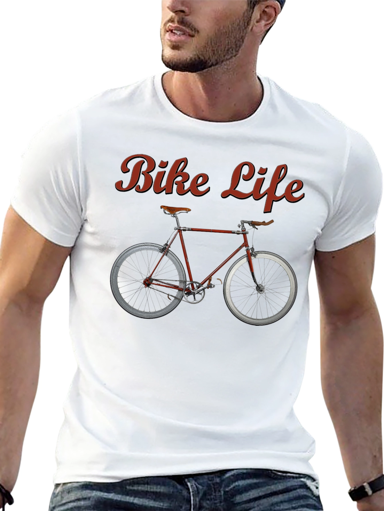 Black Bike Life Graphic Tee - Black view 13