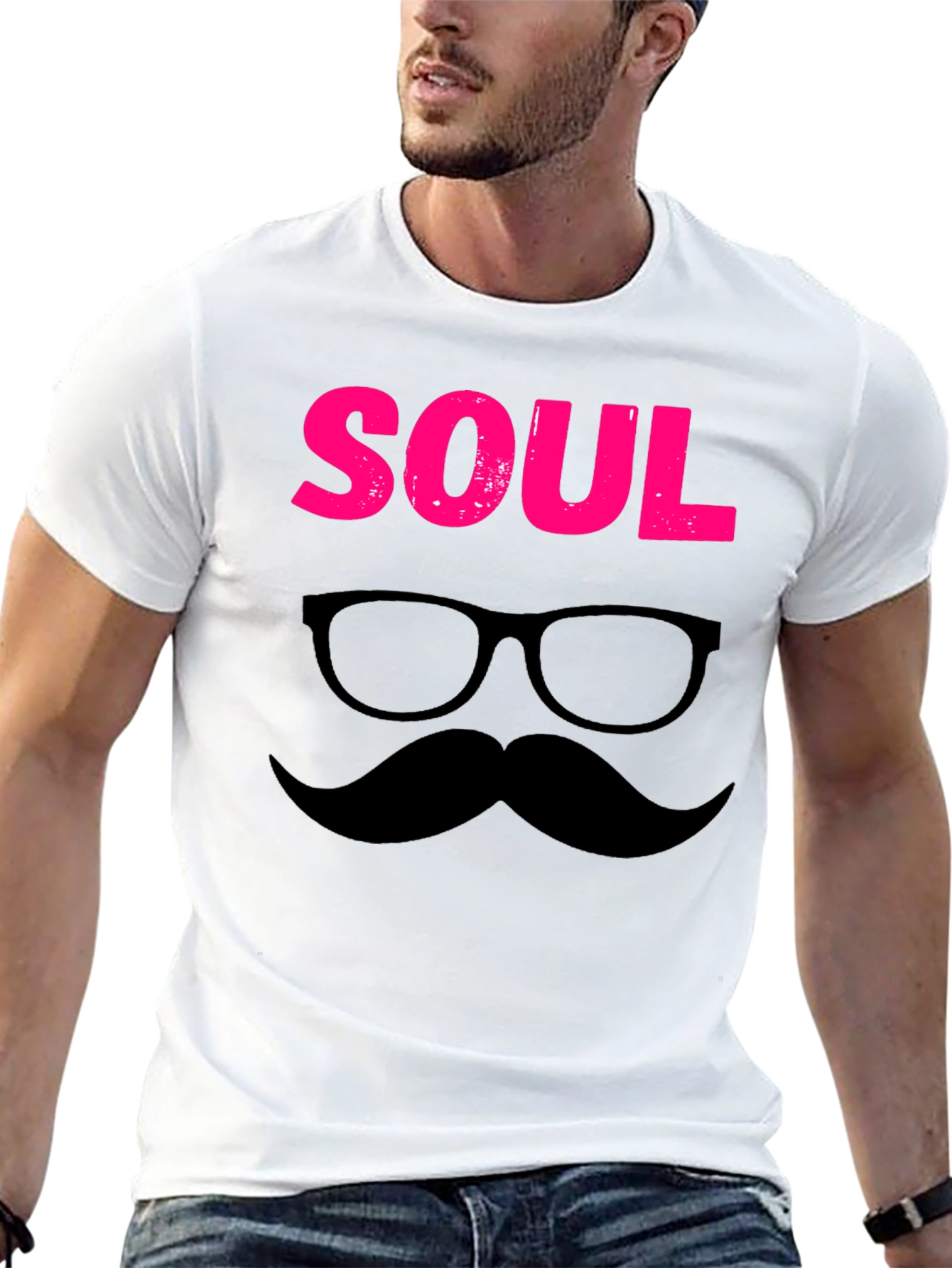 Black Soul Man Graphic Tee - Funky Retro Style view 13