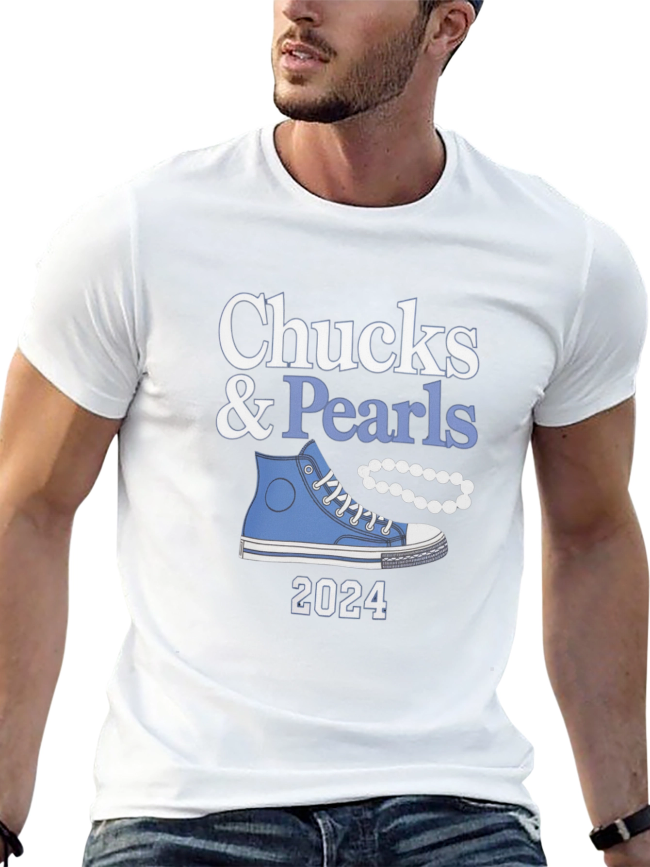Black Chucks & Pearls 2024 T-Shirt view 13