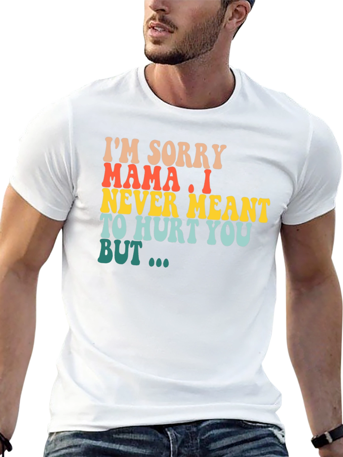 Black Retro Mama Apology Graphic Tee view 13