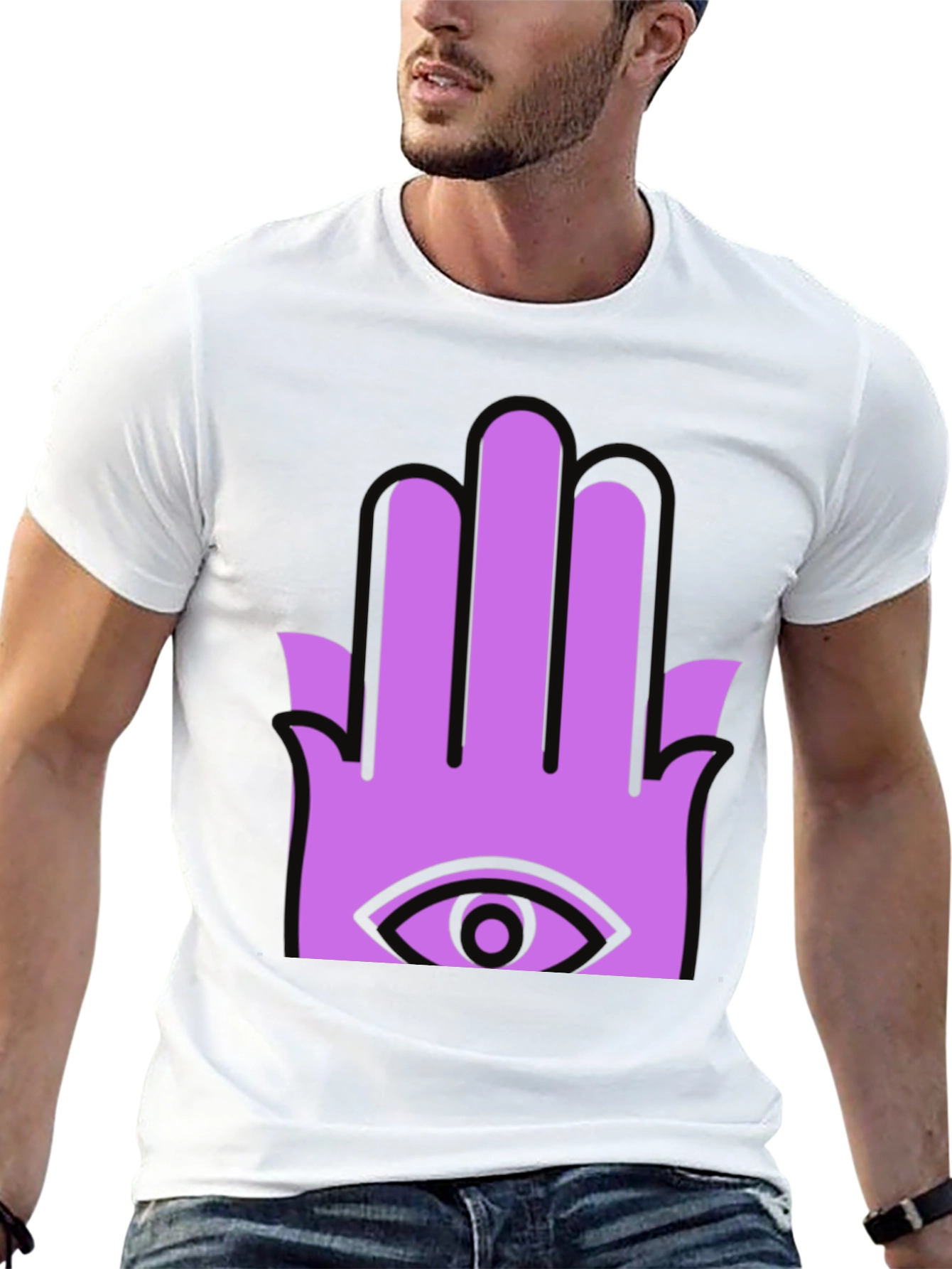 Black Eye Hand Graphic Tee - Stylish Casual Wear view 13