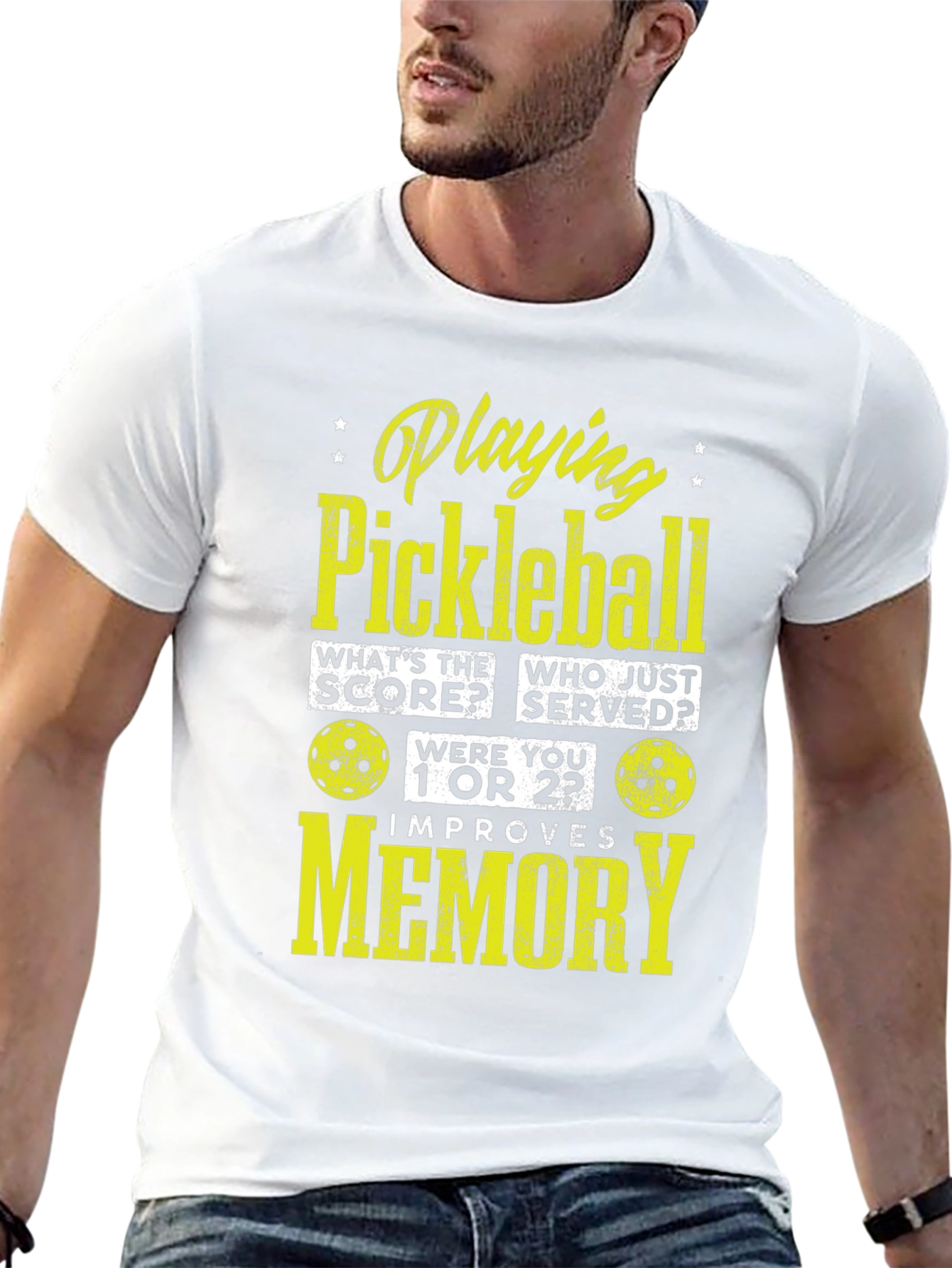 Black Pickleball Memory T-Shirt - Funny Sports Tee view 13