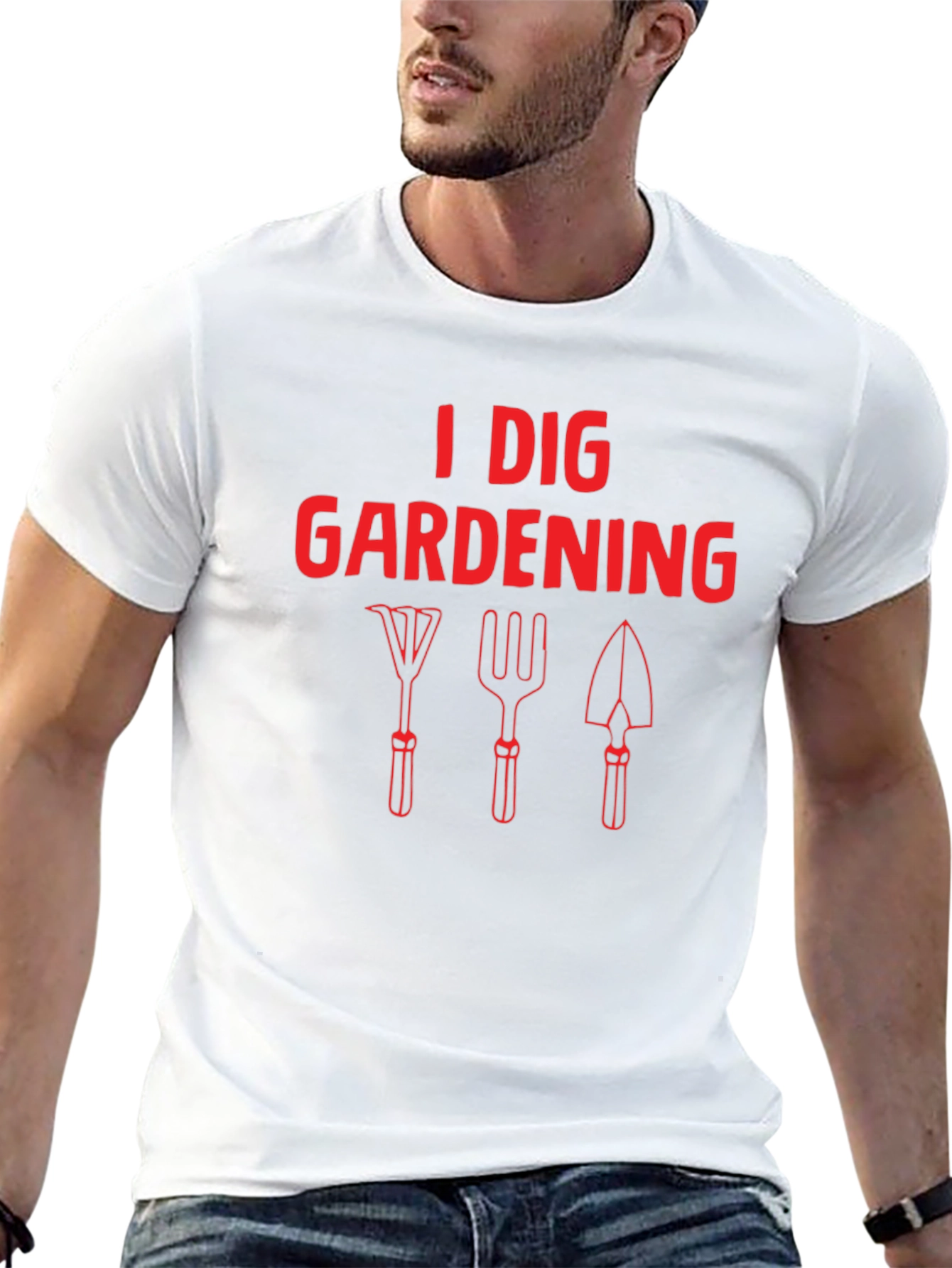 Black I Dig Gardening Graphic T-Shirt view 13