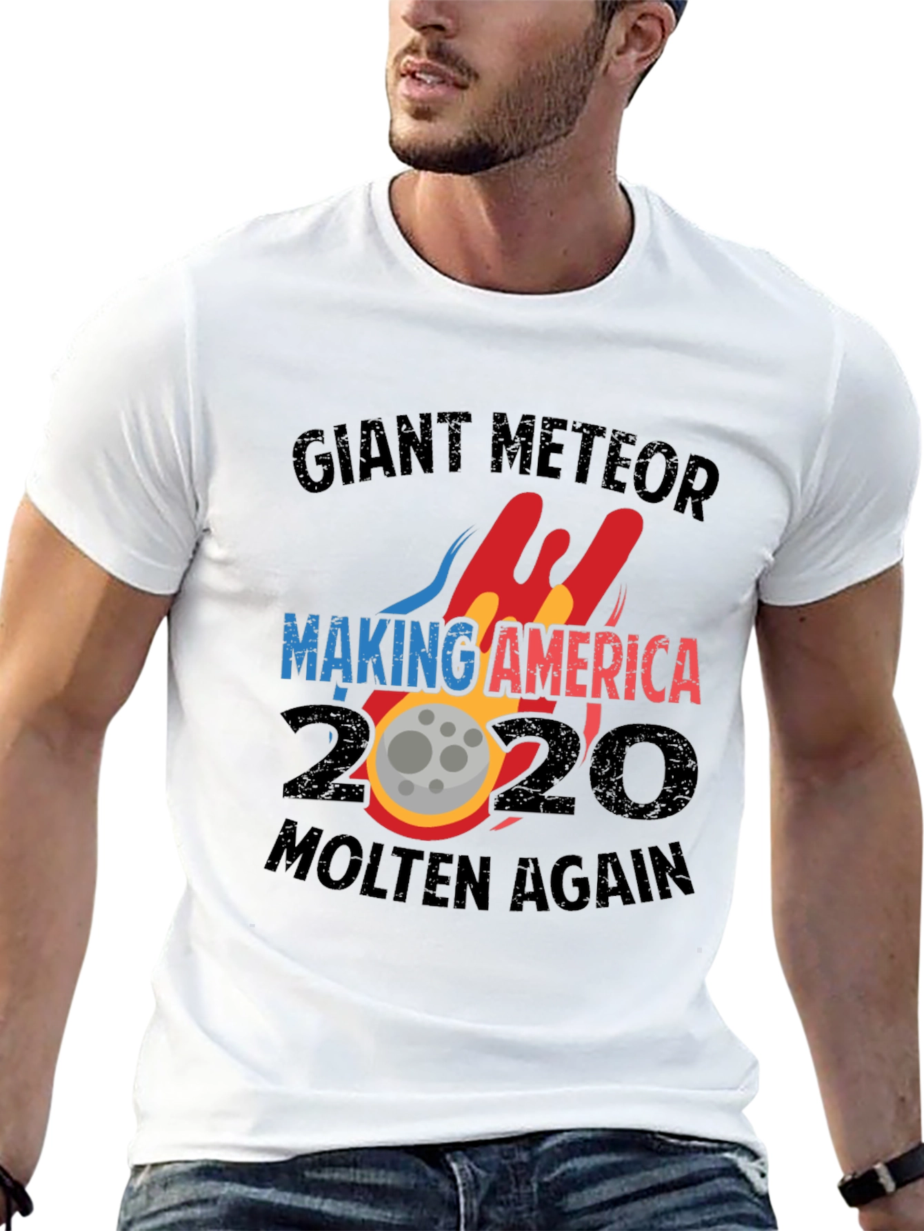 Black Giant Meteor Making America Molten Again 2020 T-Shirt view 13