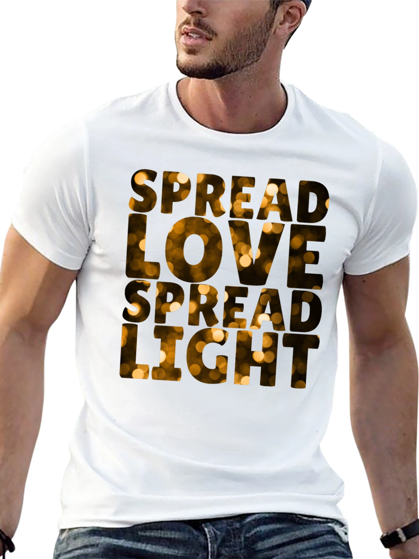 Black Spread Love Spread Light Black T-Shirt view 13
