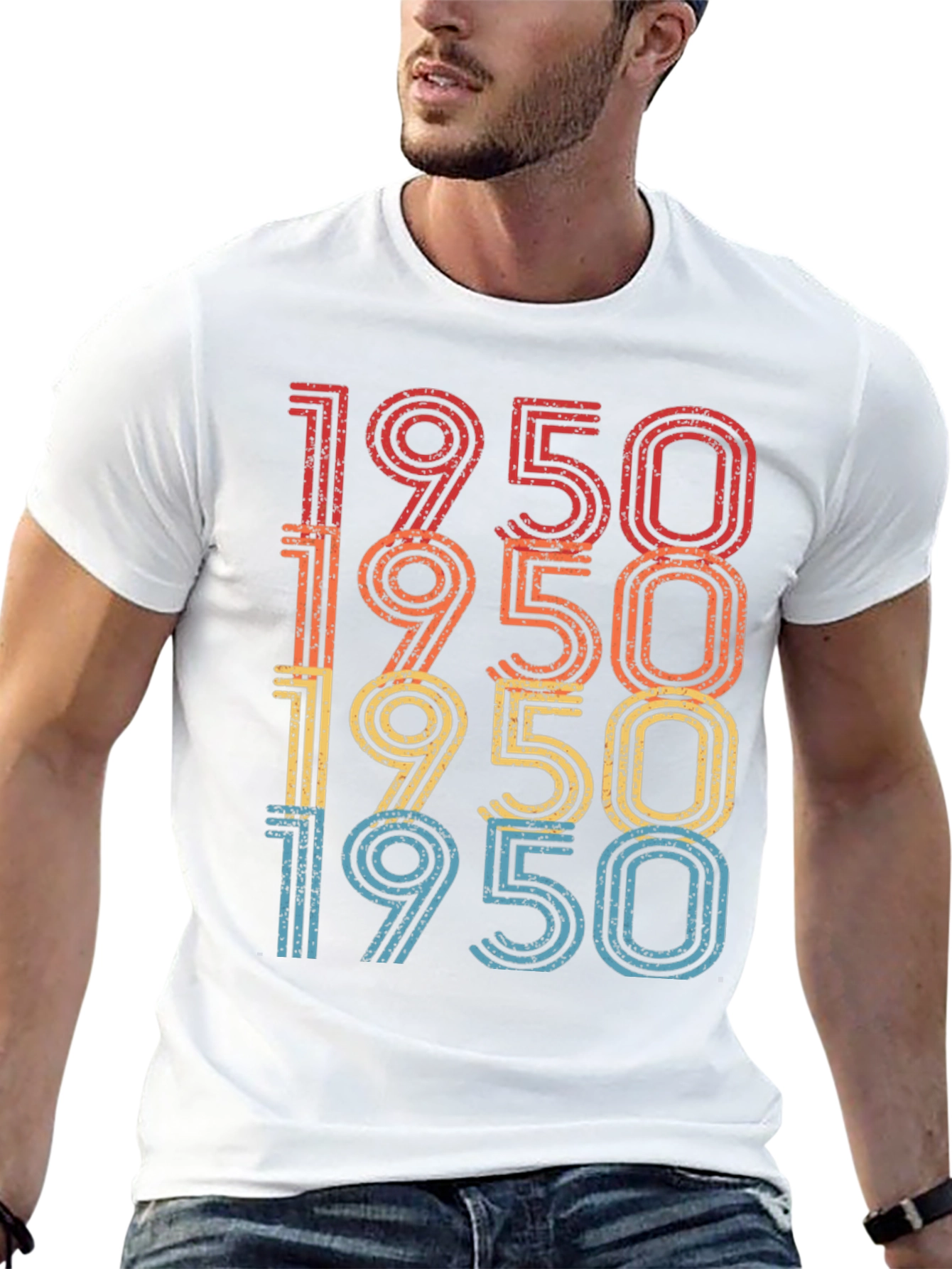 Black Vintage 1950 T-Shirt - Retro Style view 13