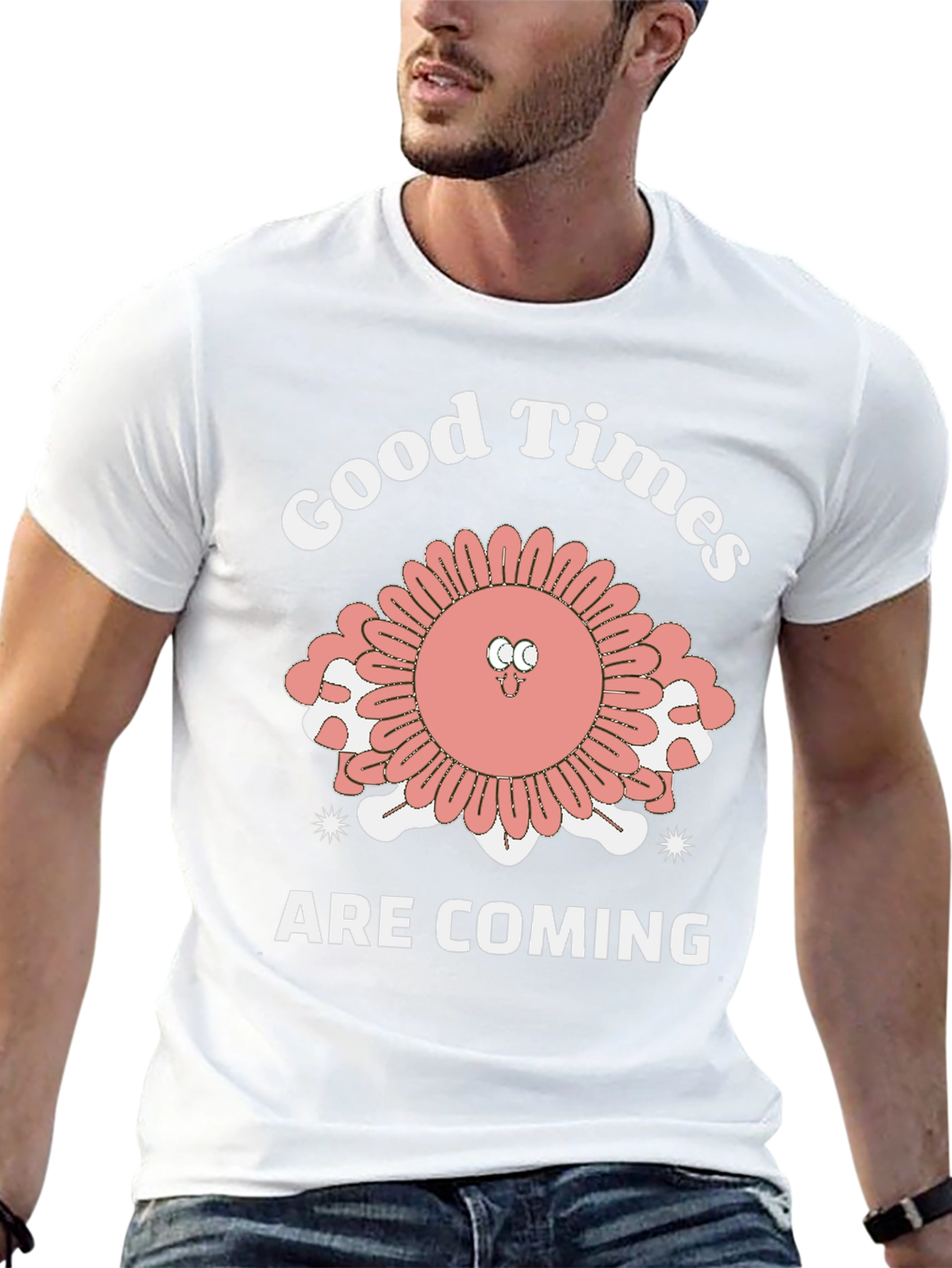 Black Good Times Are Coming T-Shirt - Quirky Retro Style view 13