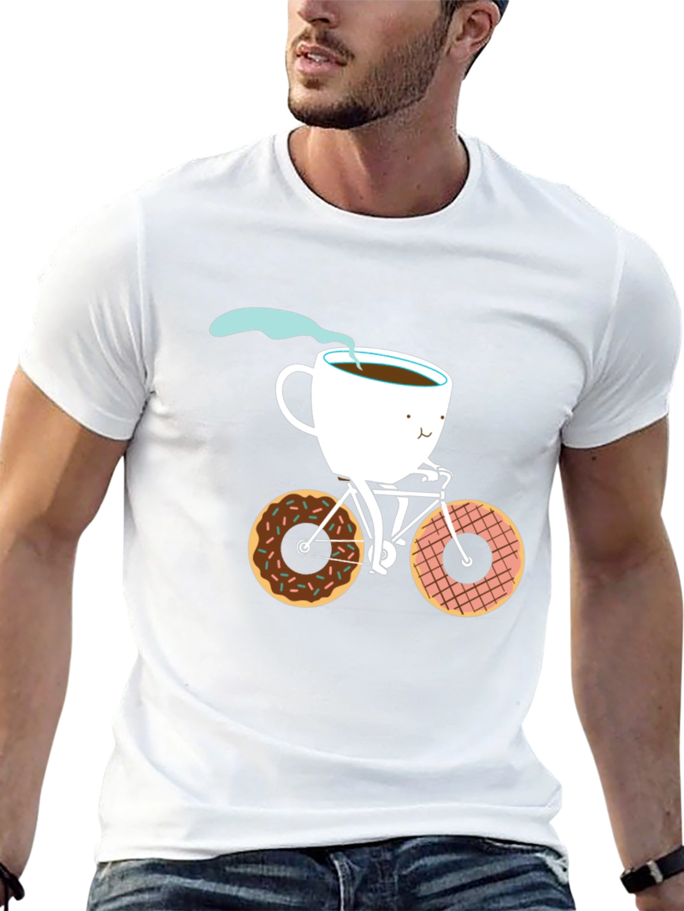 Black Coffee & Donuts Cycle T-Shirt view 13