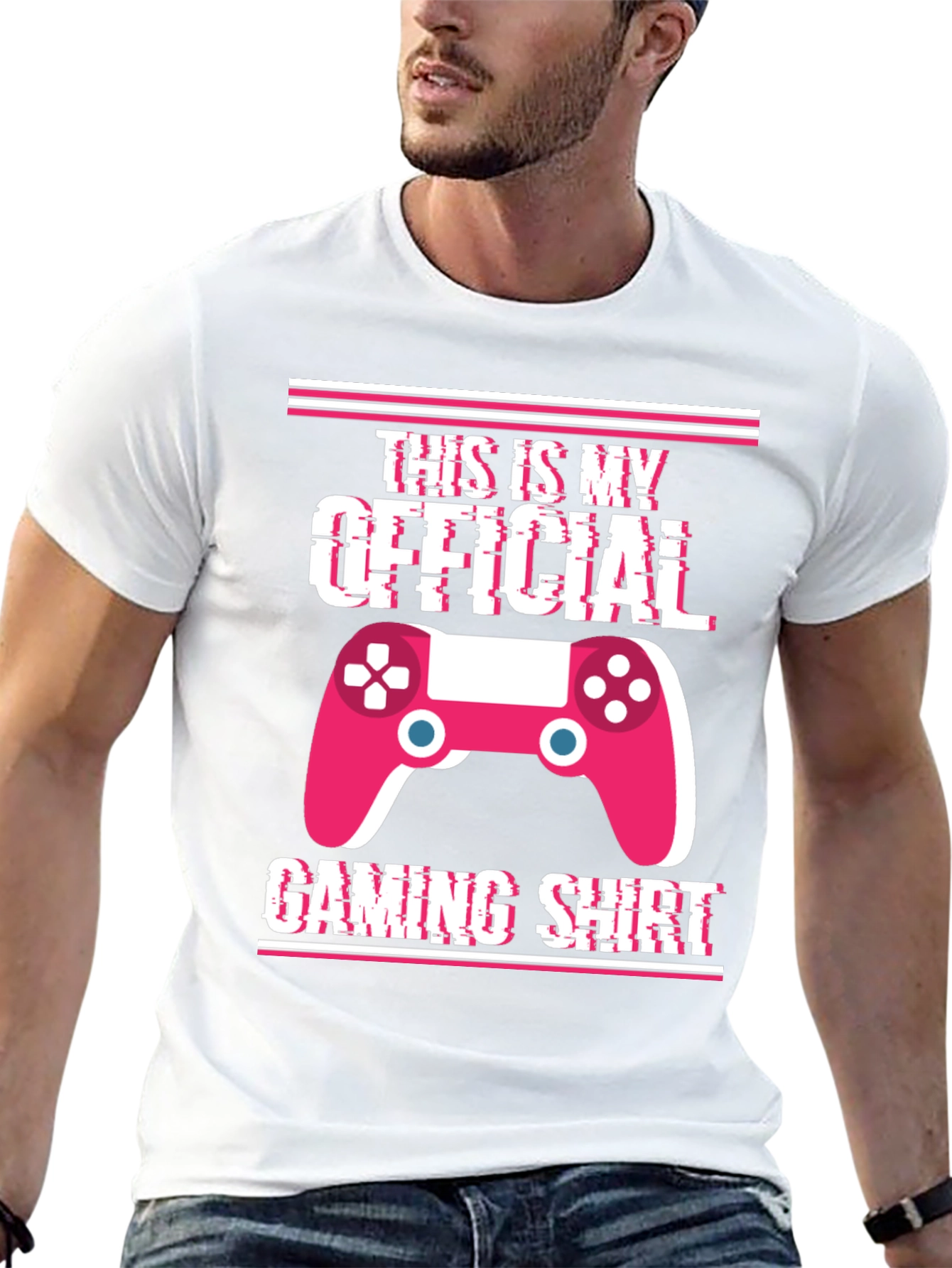Black Official Gaming Shirt - Gamer T-Shirt view 13