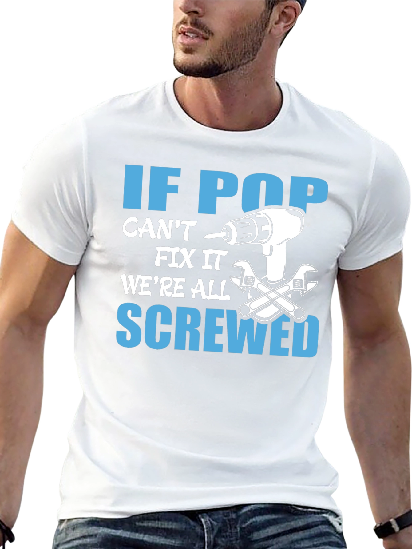 Black If Pop Can't Fix It T-Shirt view 13