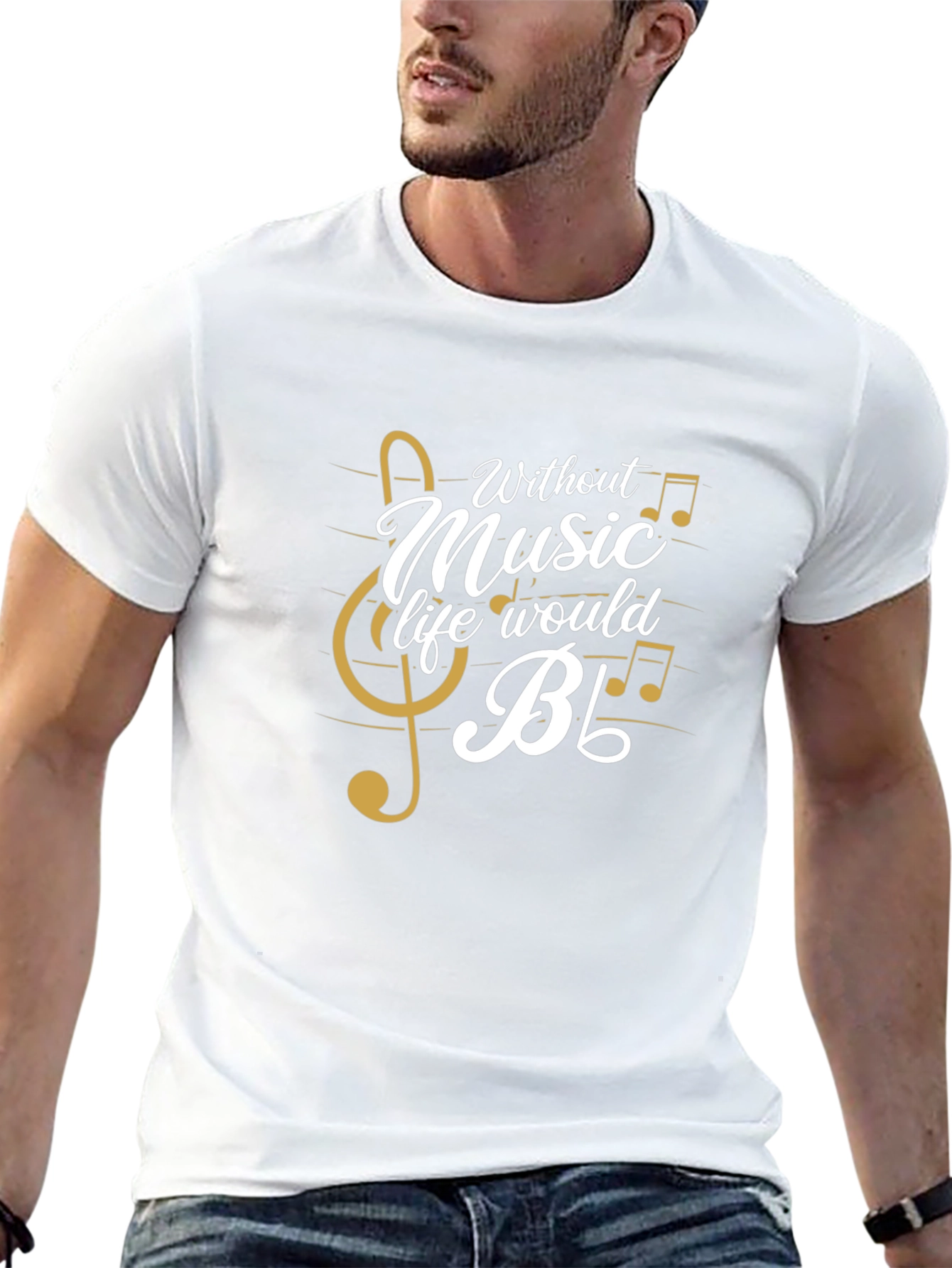 Black Music Lover Graphic Tee - Life Without Music view 13