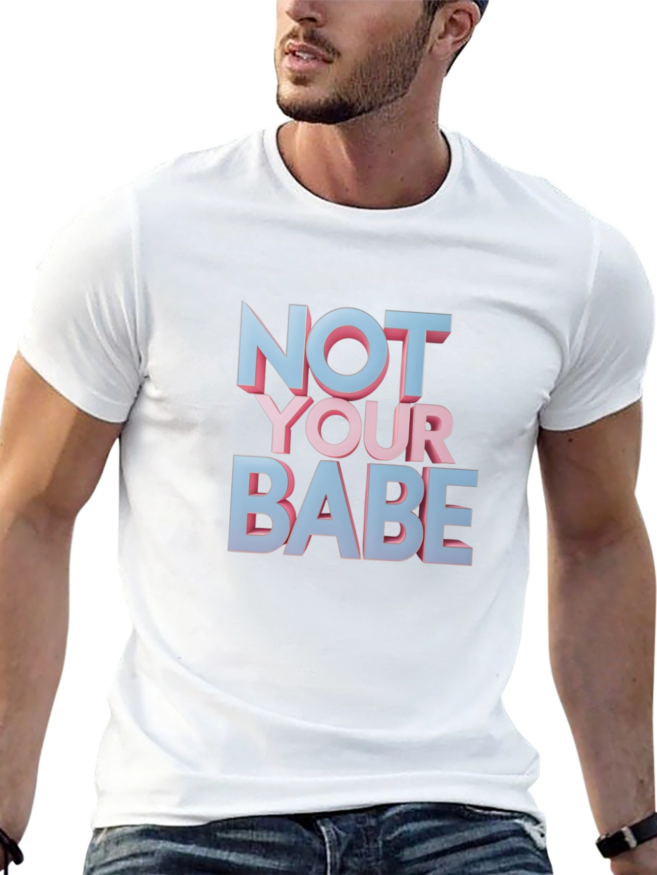 Black Not Your Babe Graphic T-Shirt view 13