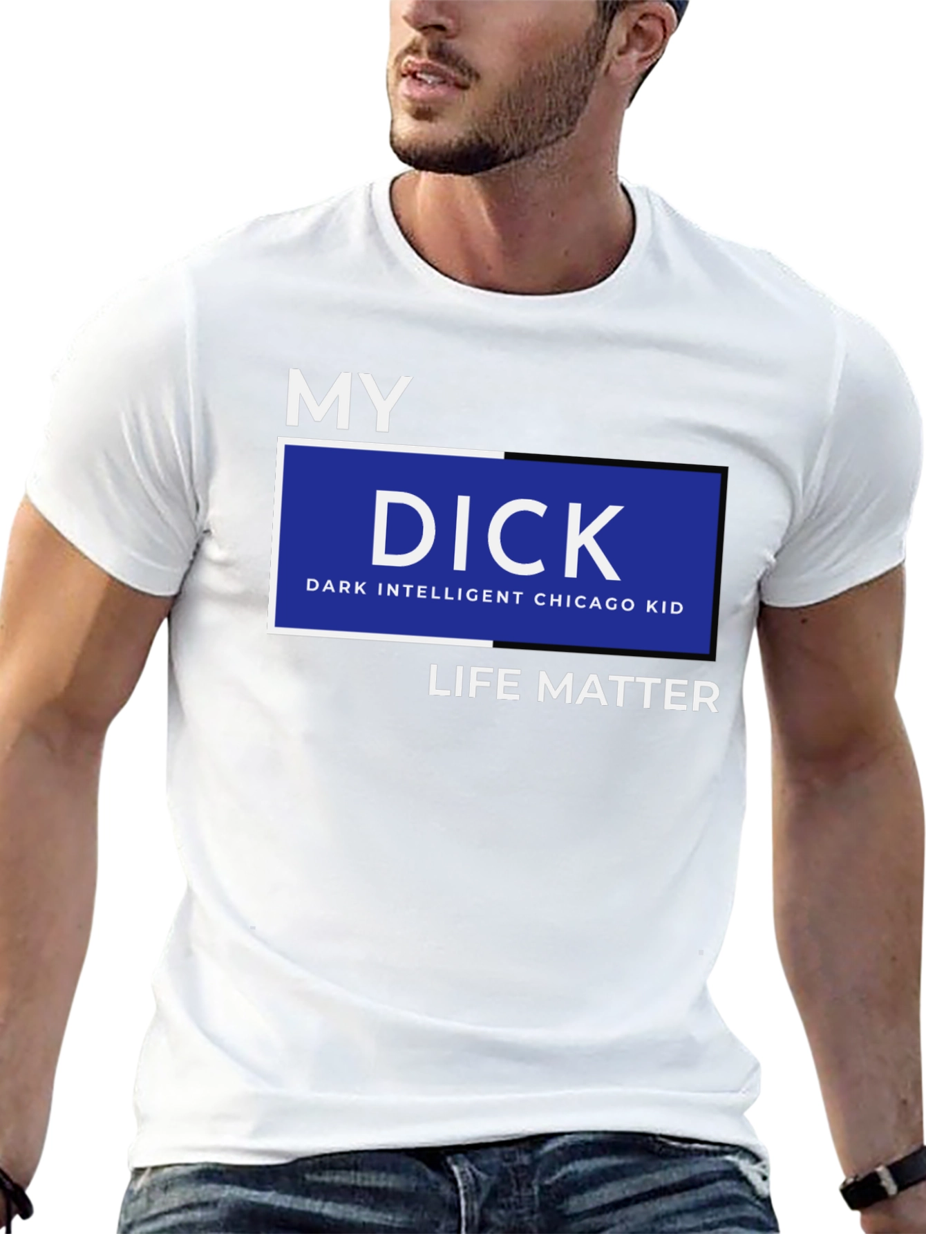 Black My DICK - Dark Intelligent Chicago Kid Life Matter T-Shirt view 13