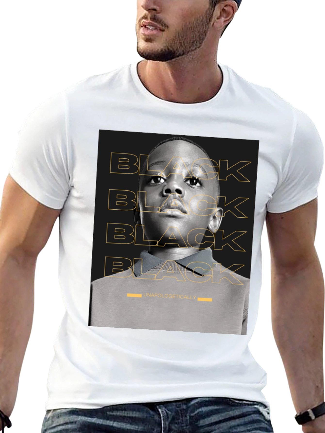 Black Black Unapologetically T-Shirt view 13