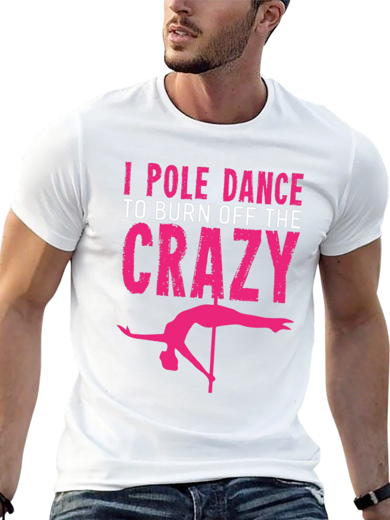 Black I Pole Dance to Burn Off the Crazy Graphic Tee view 13