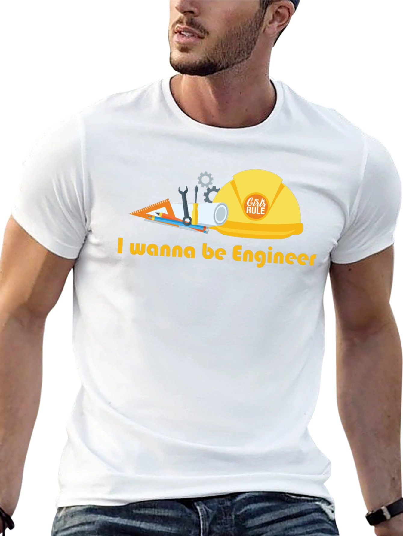 Black Engineer in Training Graphic T-Shirt view 13